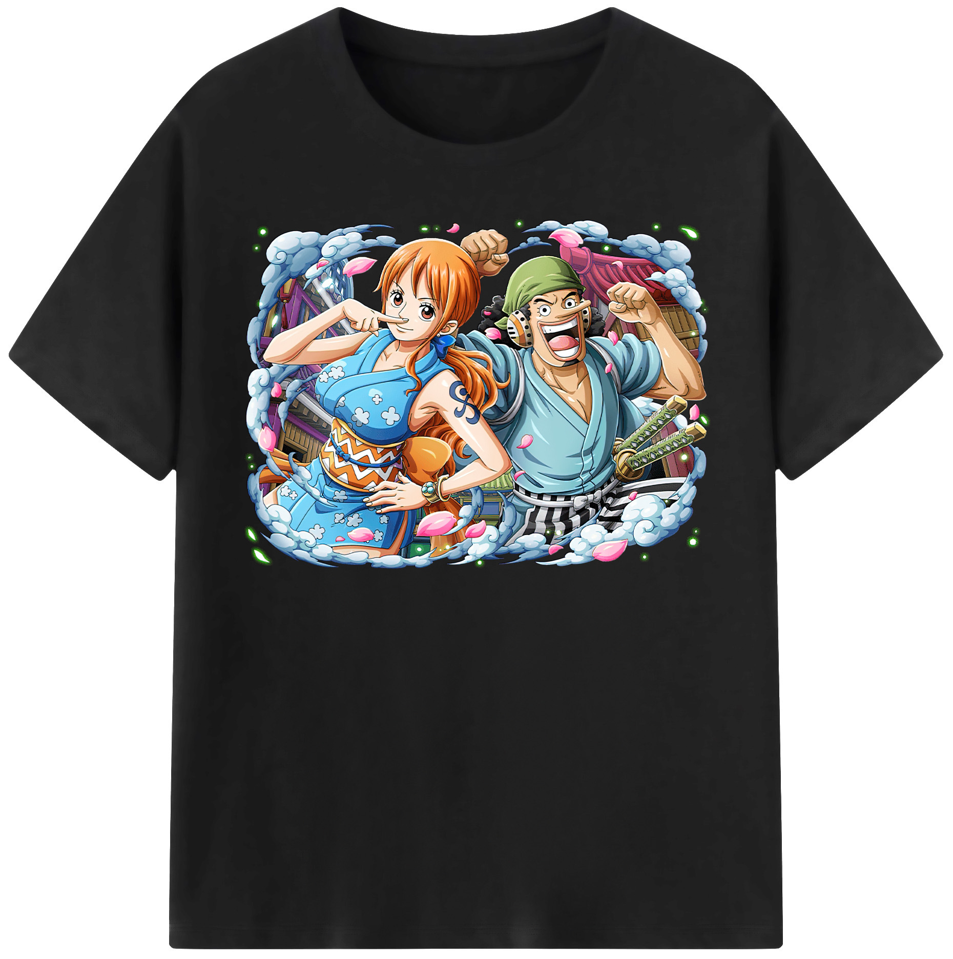 ワンピース ナミ ONE PIECE Nami 綿100％半袖Tシャツ（フロントプリント）