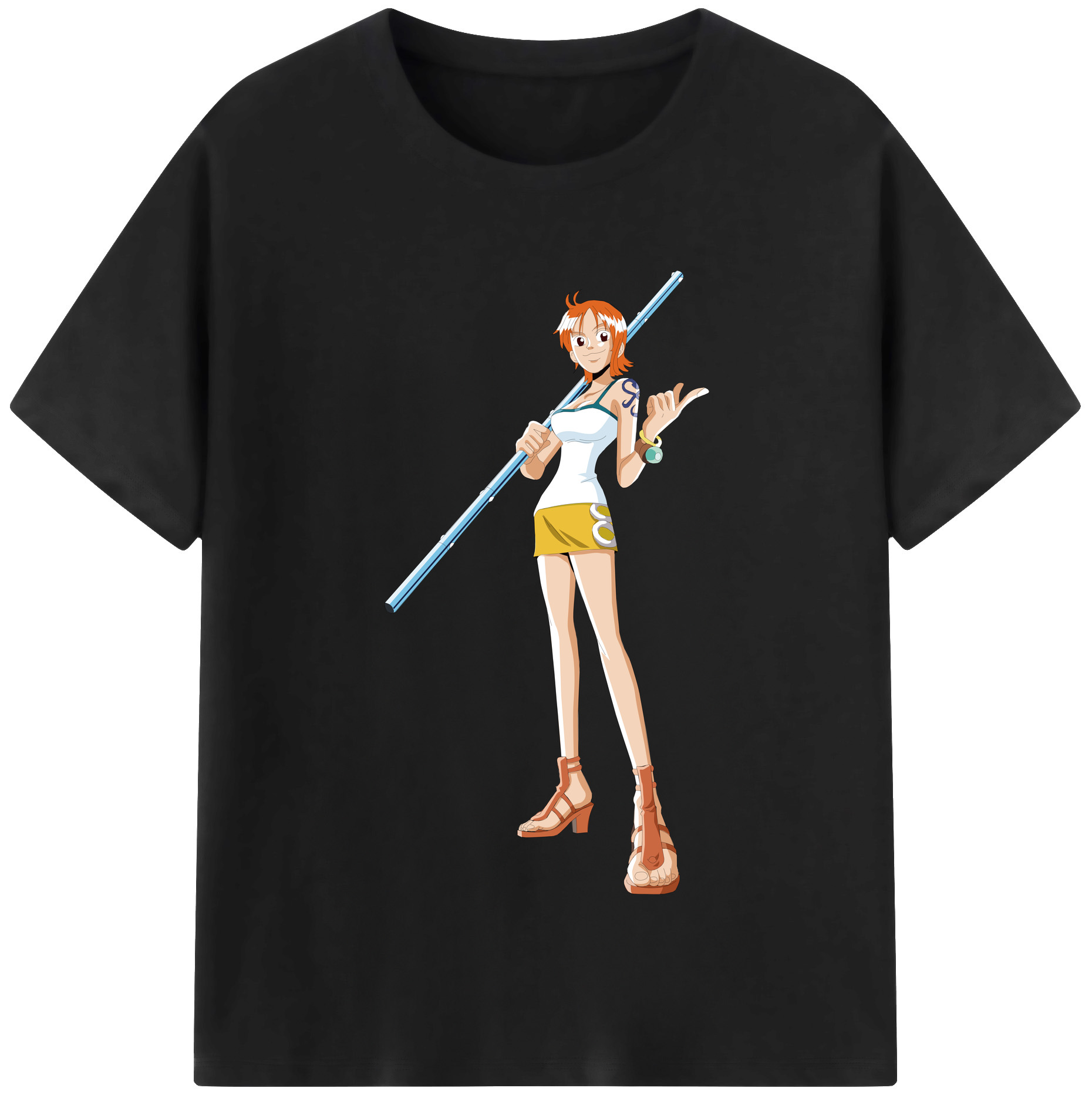 ワンピース ナミ ONE PIECE Nami 綿100％半袖Tシャツ（フロントプリント）