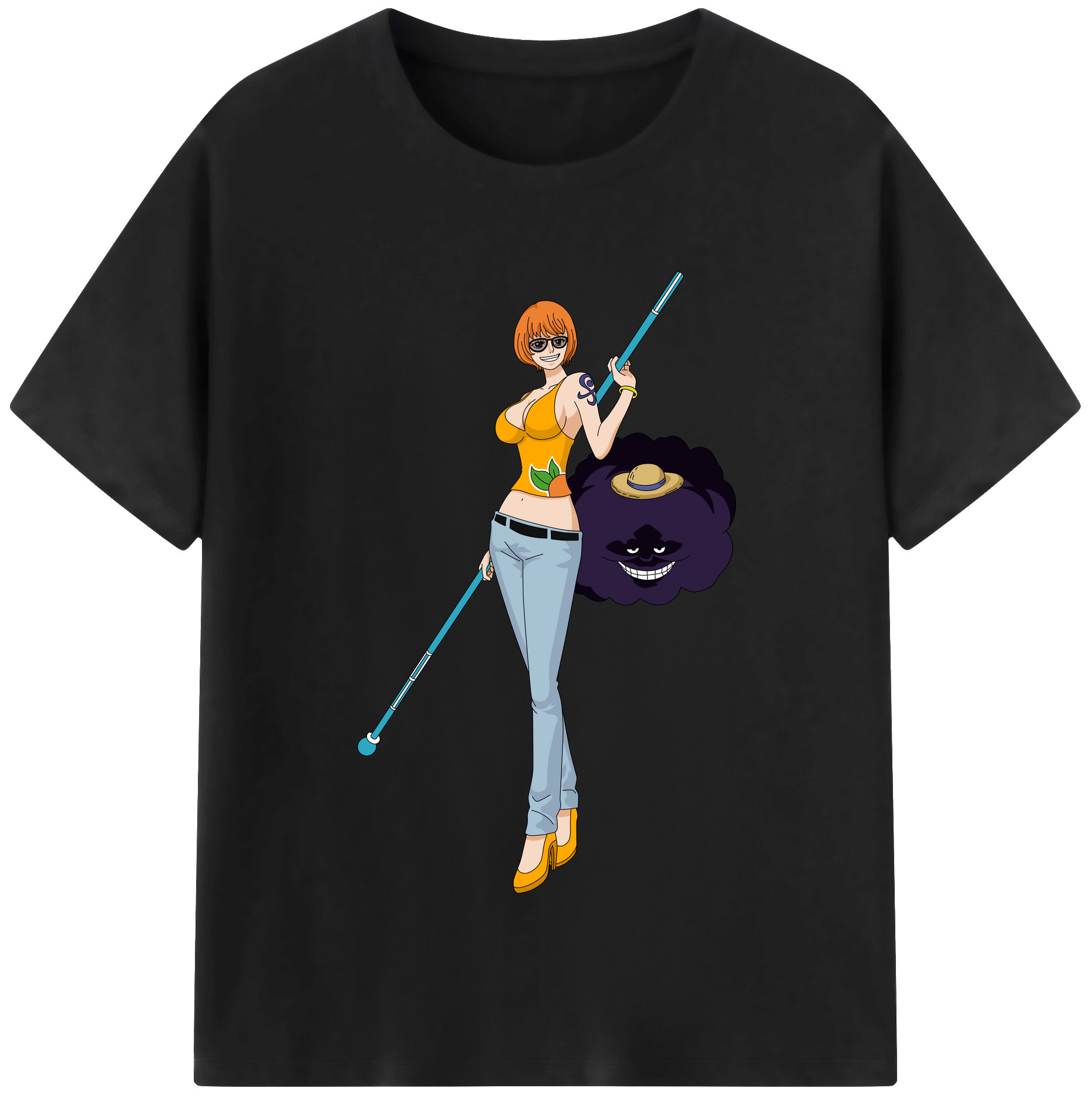 ワンピース ナミ ONE PIECE Nami 綿100％半袖Tシャツ（フロントプリント）
