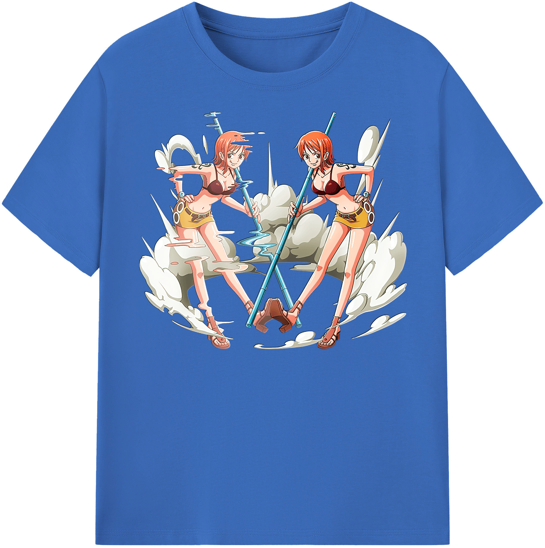ワンピース ナミ ONE PIECE Nami 綿100％半袖Tシャツ（フロントプリント）