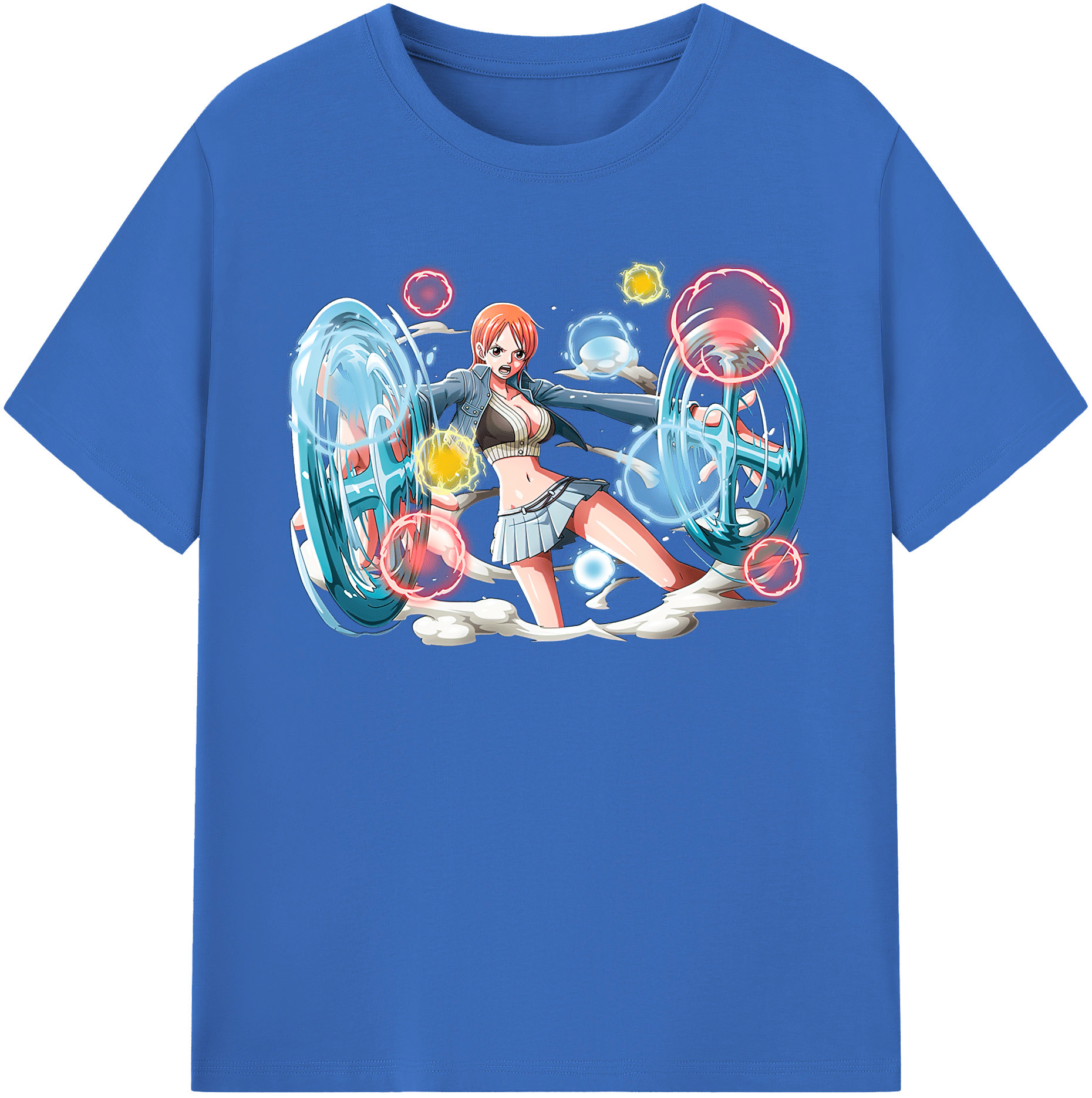 ワンピース ナミ ONE PIECE Nami 綿100％半袖Tシャツ（フロントプリント）