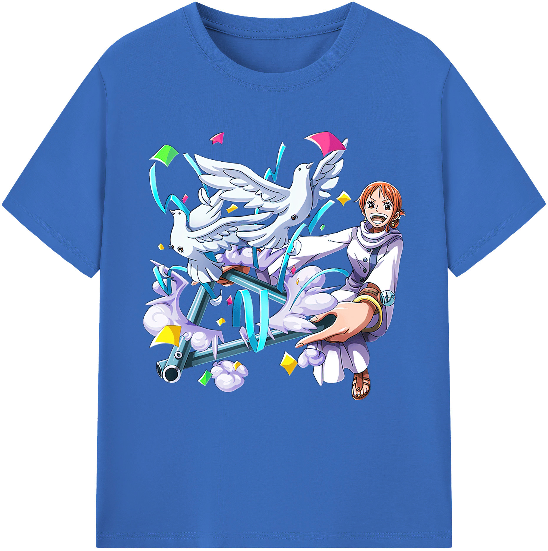 ワンピース ナミ ONE PIECE Nami 綿100％半袖Tシャツ（フロントプリント）
