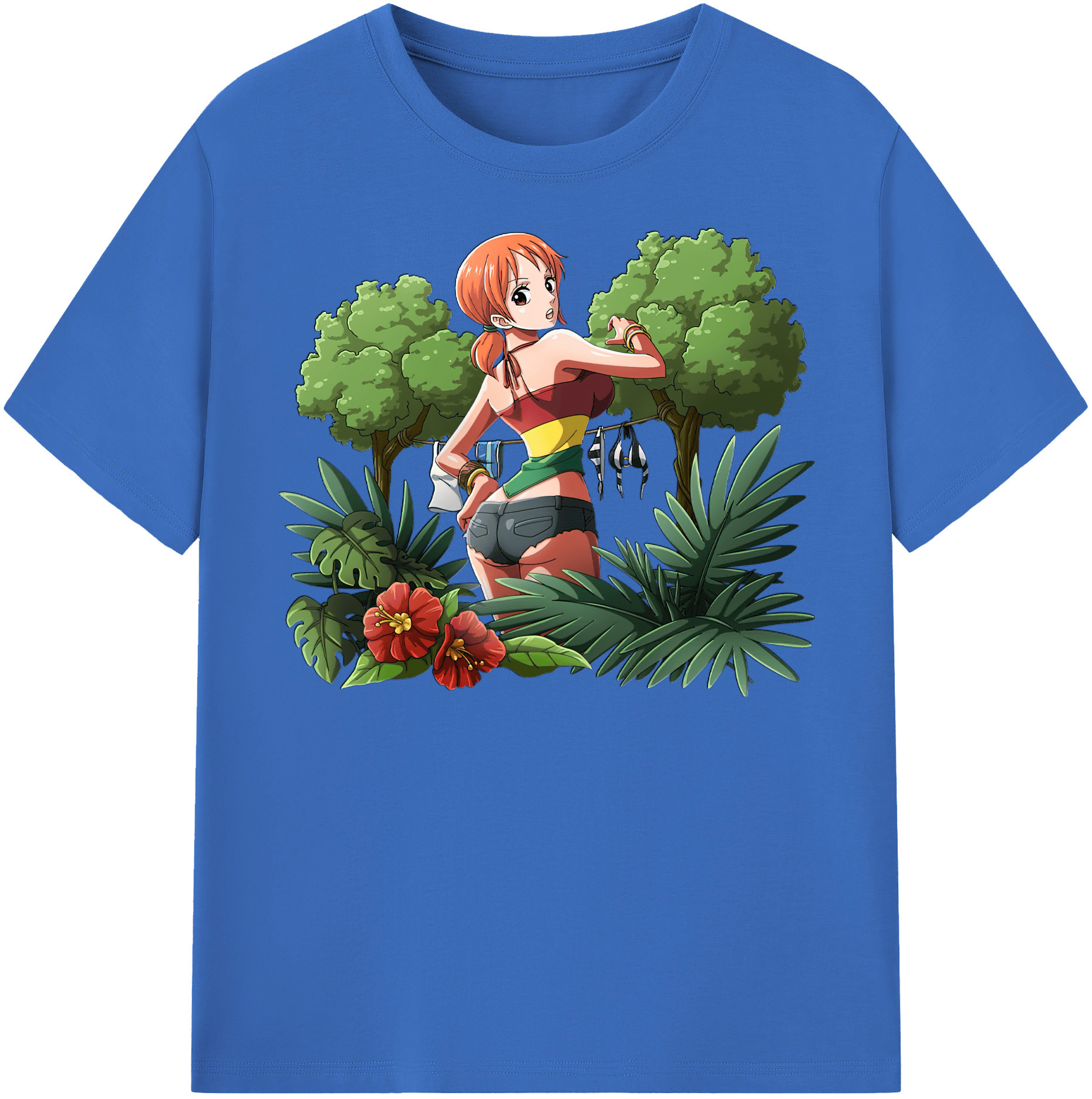ワンピース ナミ ONE PIECE Nami 綿100％半袖Tシャツ（フロントプリント）