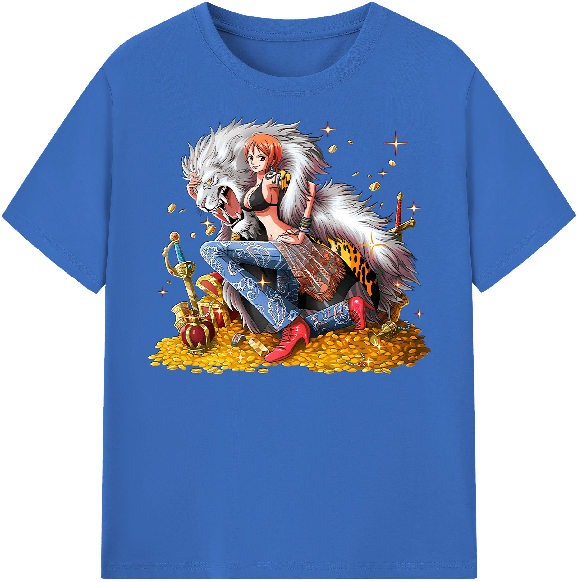 ワンピース ナミ ONE PIECE Nami 綿100％半袖Tシャツ（フロントプリント）