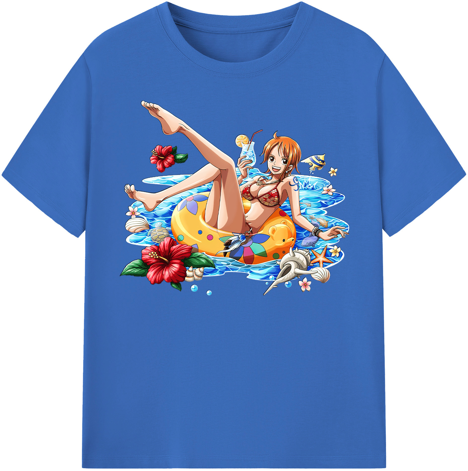 ワンピース ナミ ONE PIECE Nami 綿100％半袖Tシャツ（フロントプリント）