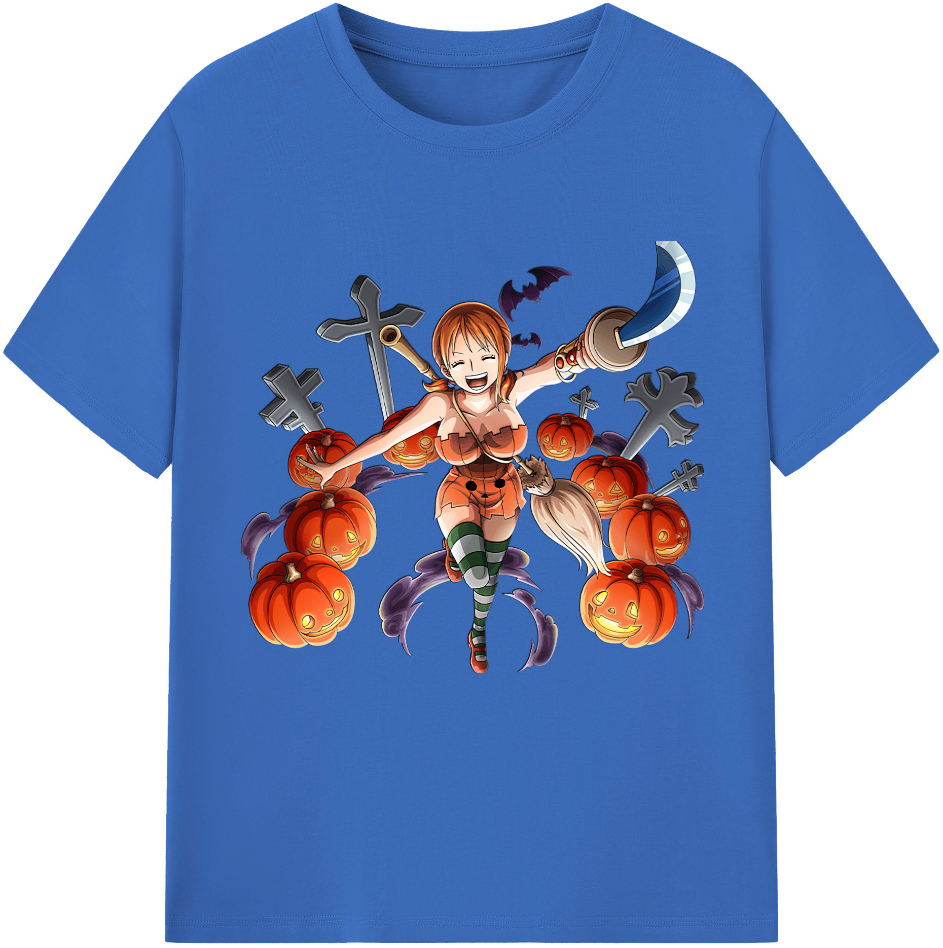 ワンピース ナミ ONE PIECE Nami 綿100％半袖Tシャツ（フロントプリント）