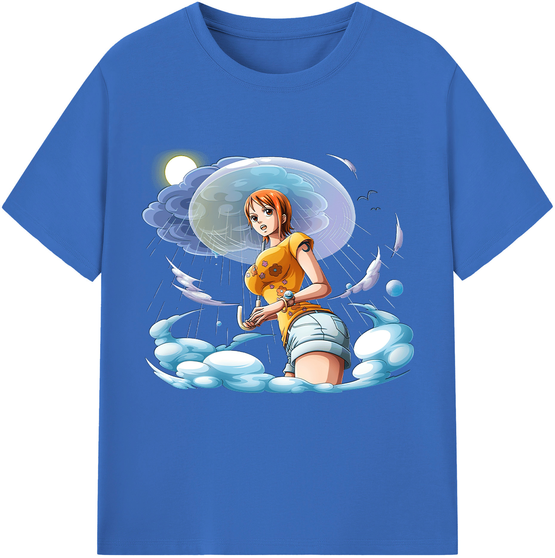 ワンピース ナミ ONE PIECE Nami 綿100％半袖Tシャツ（フロントプリント）