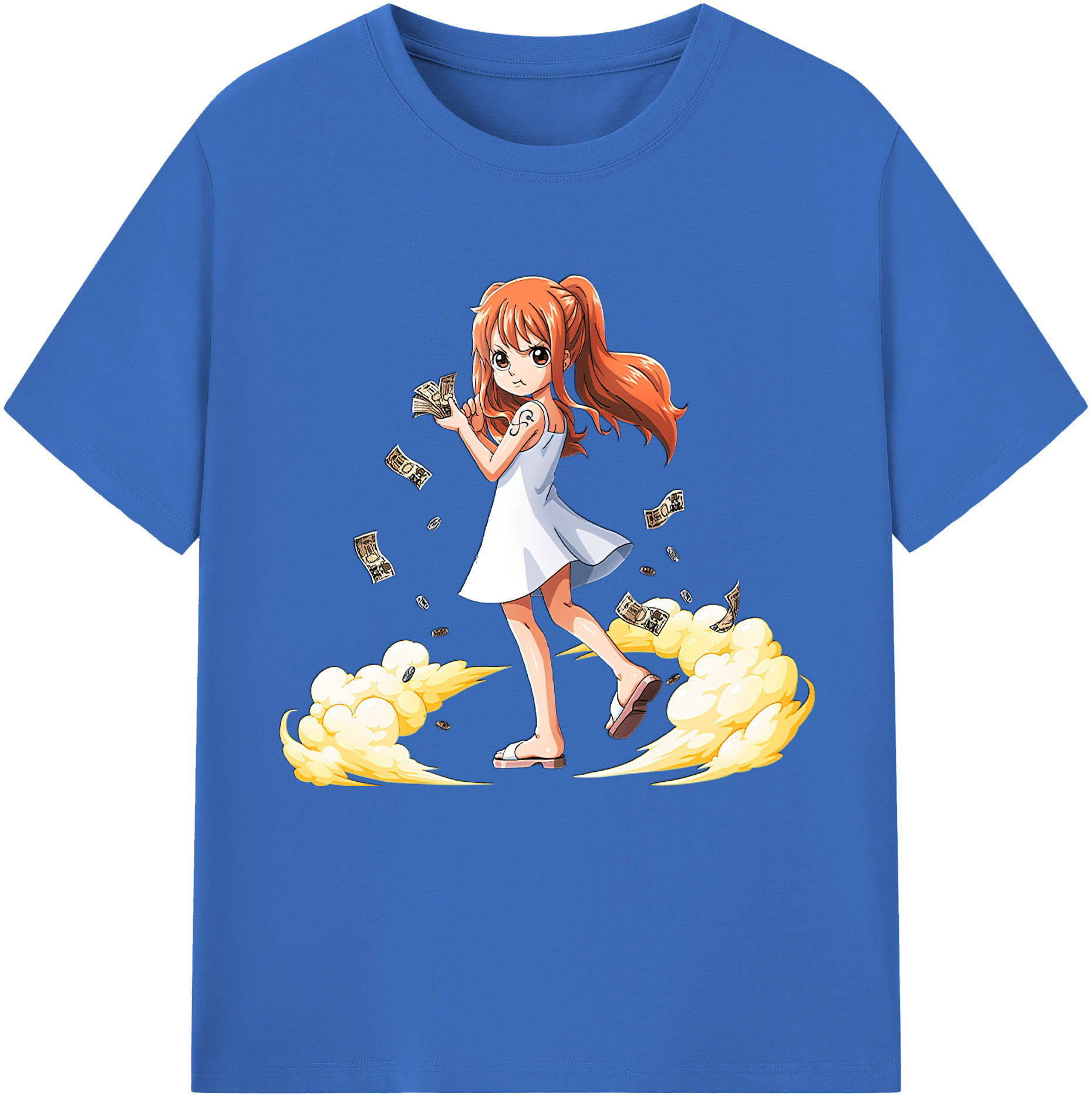 ワンピース ナミ ONE PIECE Nami 綿100％半袖Tシャツ（フロントプリント）