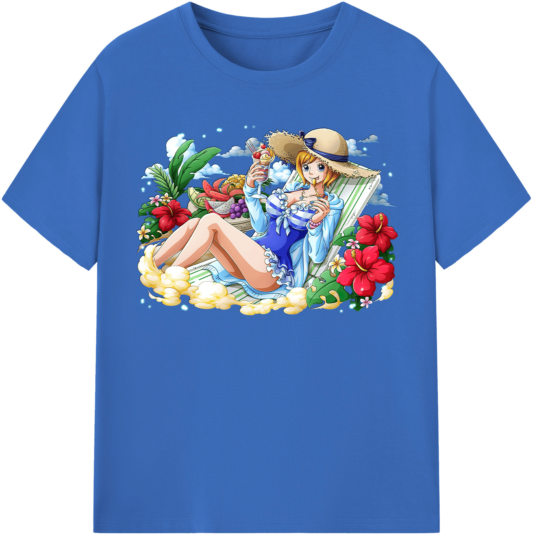 ワンピース ナミ ONE PIECE Nami 綿100％半袖Tシャツ（フロントプリント）