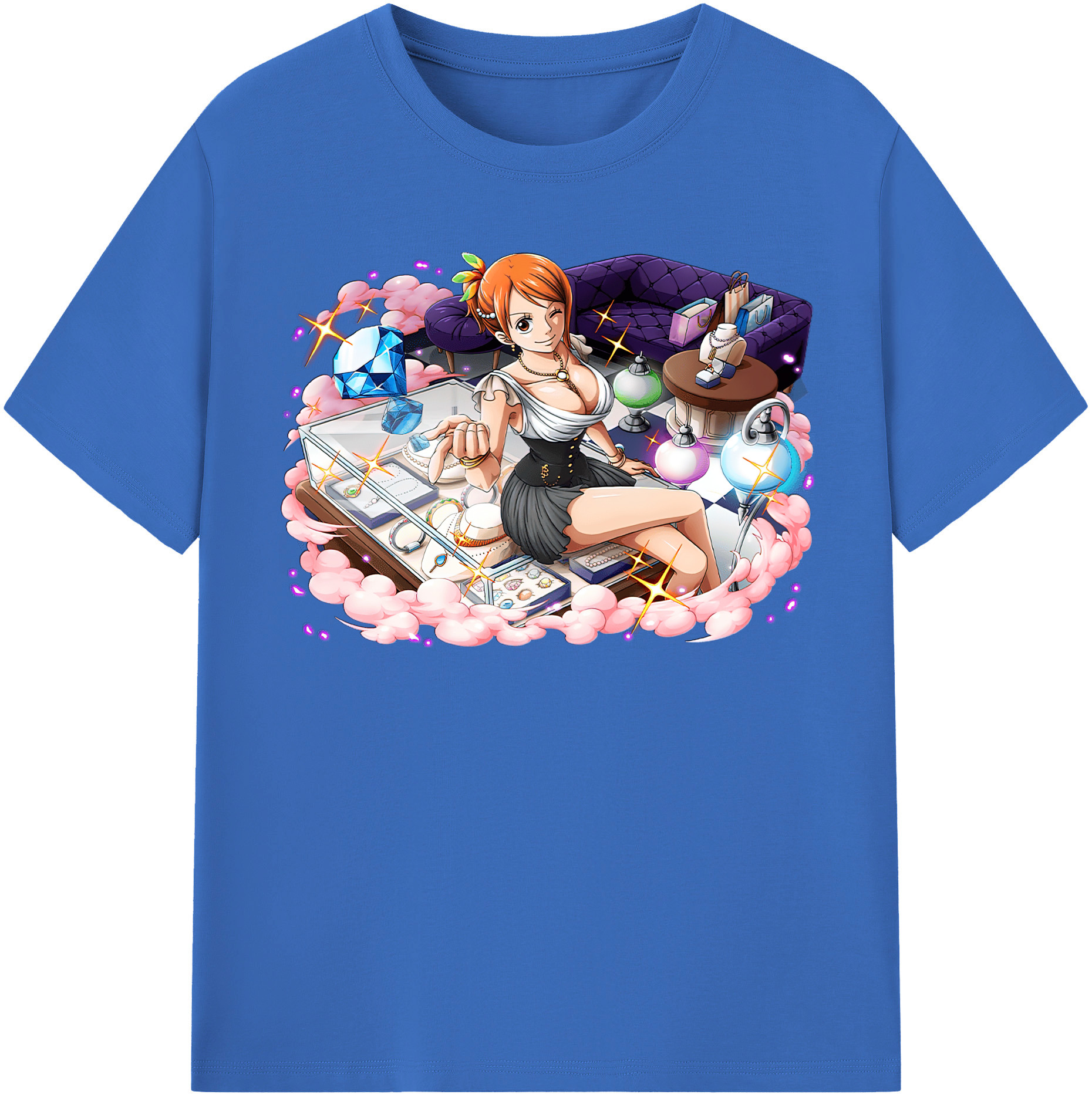 ワンピース ナミ ONE PIECE Nami 綿100％半袖Tシャツ（フロントプリント）