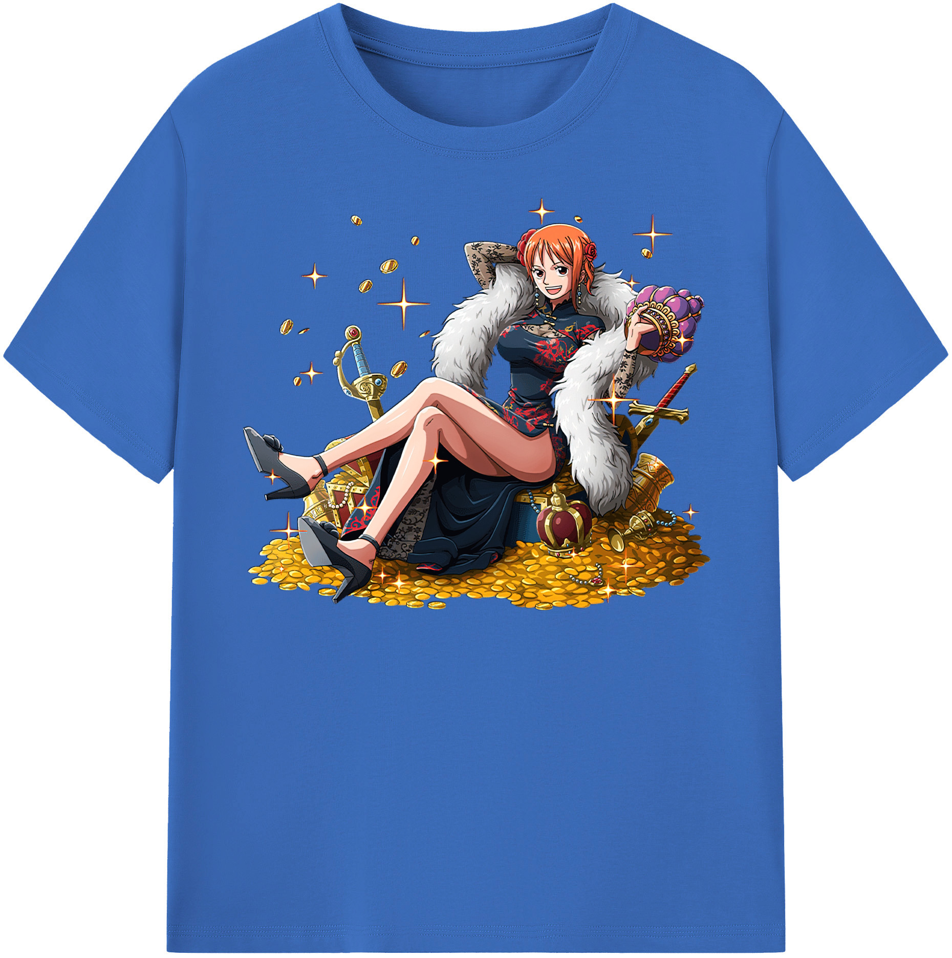 ワンピース ナミ ONE PIECE Nami 綿100％半袖Tシャツ（フロントプリント）