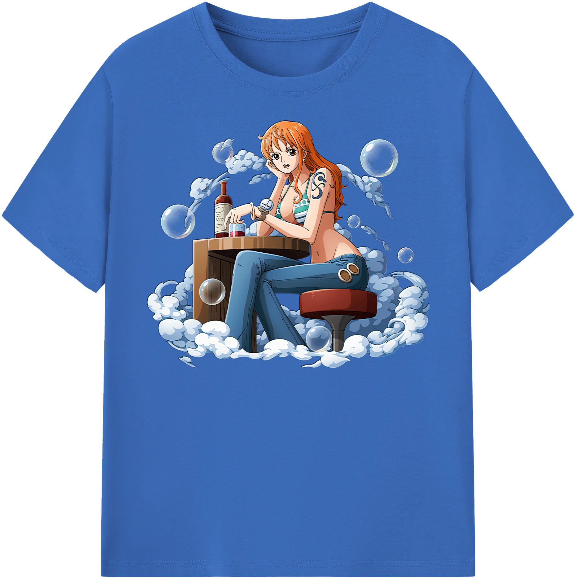 ワンピース ナミ ONE PIECE Nami 綿100％半袖Tシャツ（フロントプリント）
