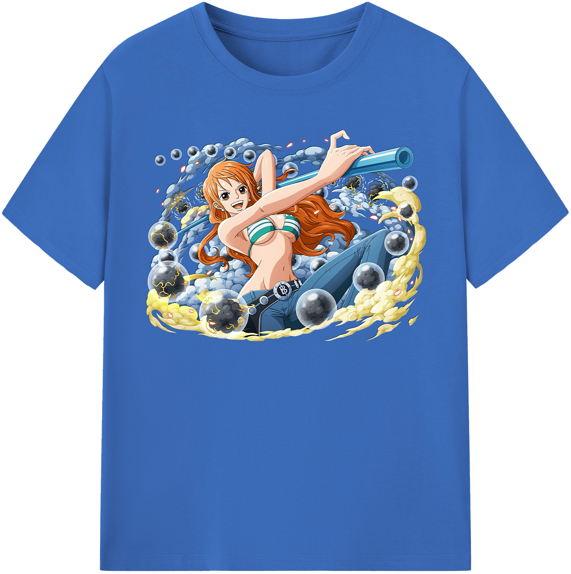 ワンピース ナミ ONE PIECE Nami 綿100％半袖Tシャツ（フロントプリント）