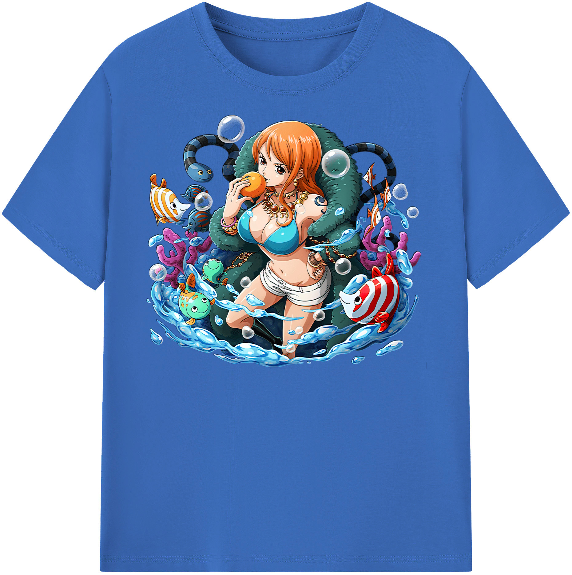 ワンピース ナミ ONE PIECE Nami 綿100％半袖Tシャツ（フロントプリント）