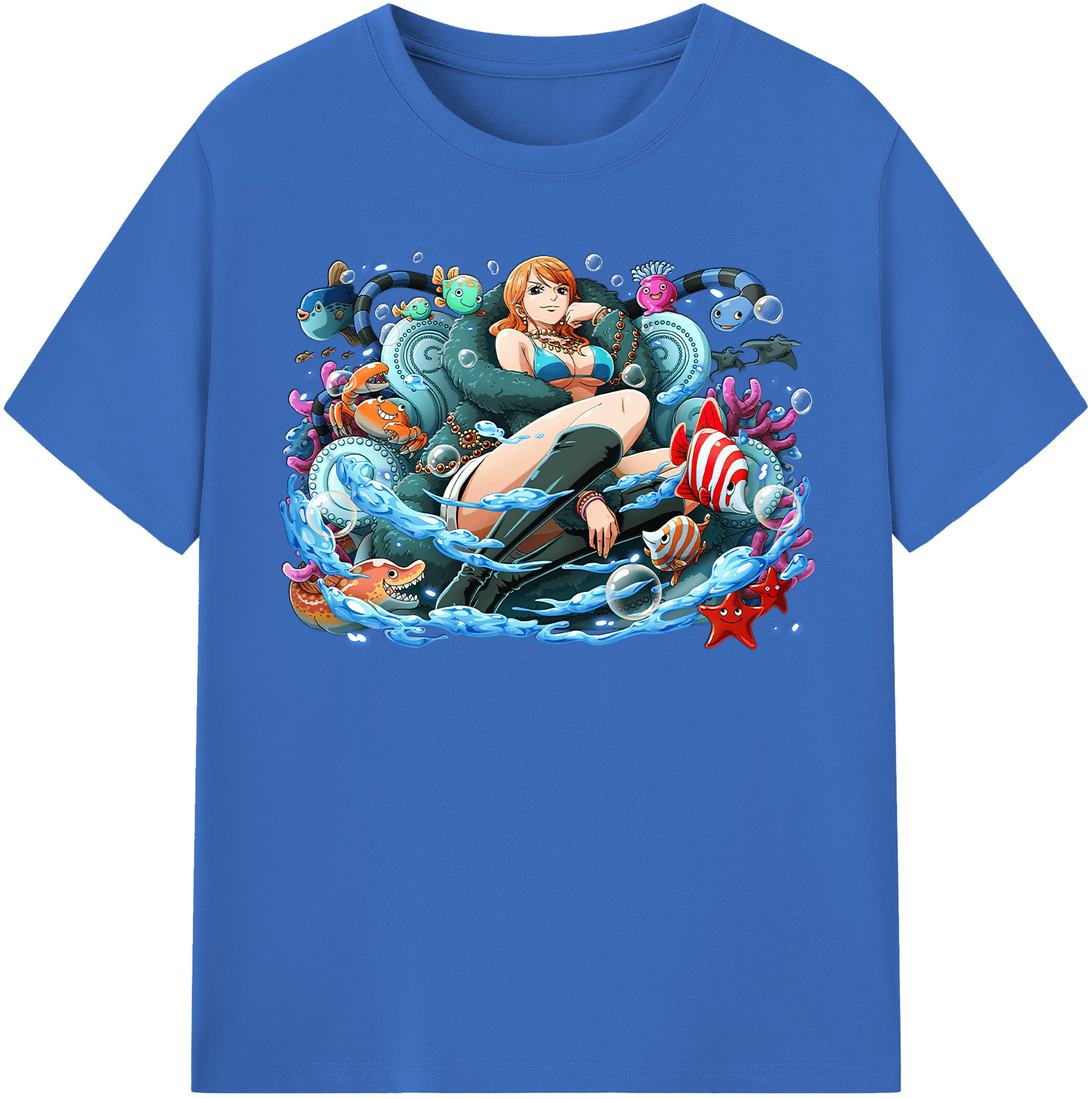 ワンピース ナミ ONE PIECE Nami 綿100％半袖Tシャツ（フロントプリント）