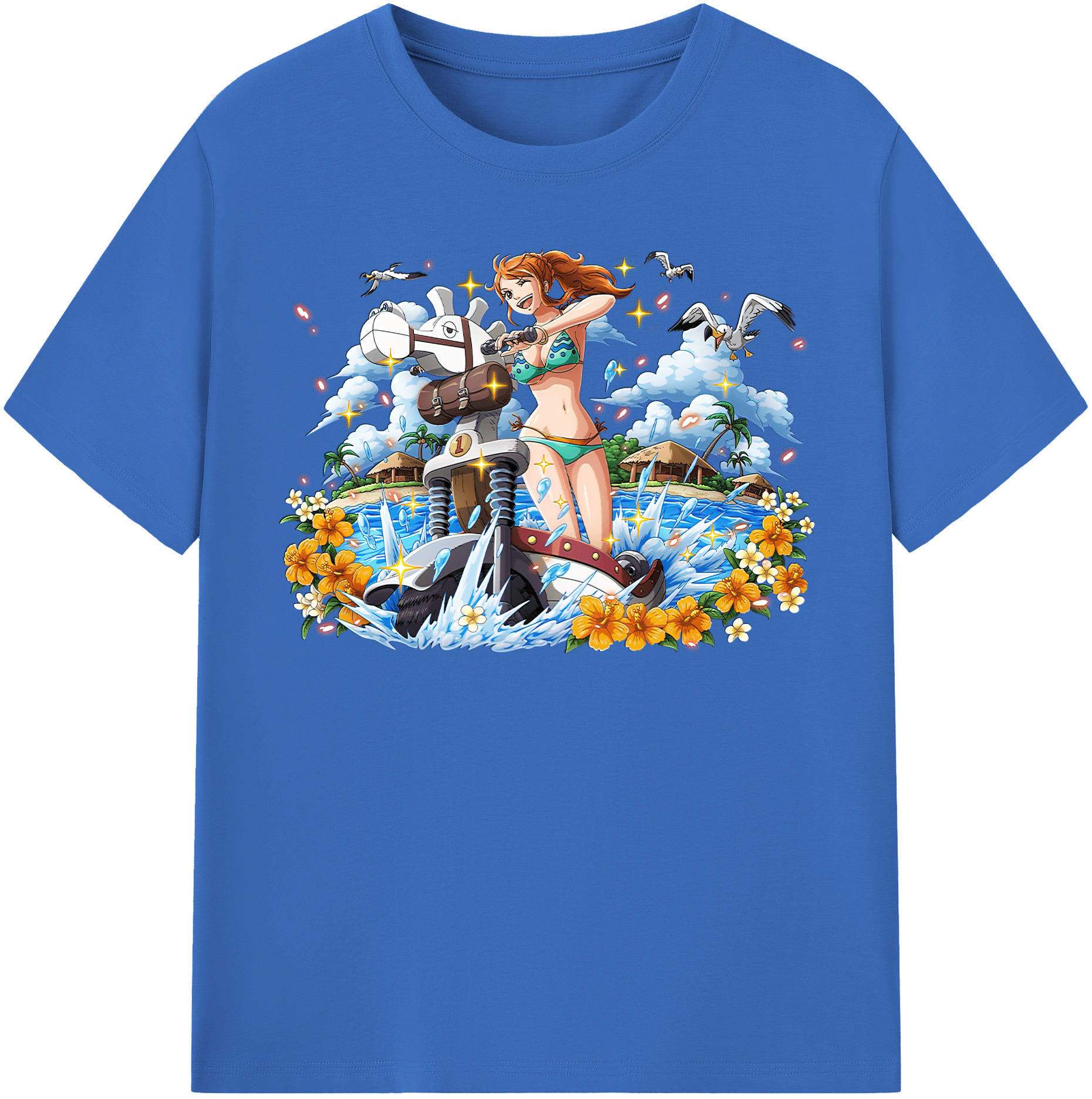 ワンピース ナミ ONE PIECE Nami 綿100％半袖Tシャツ（フロントプリント）