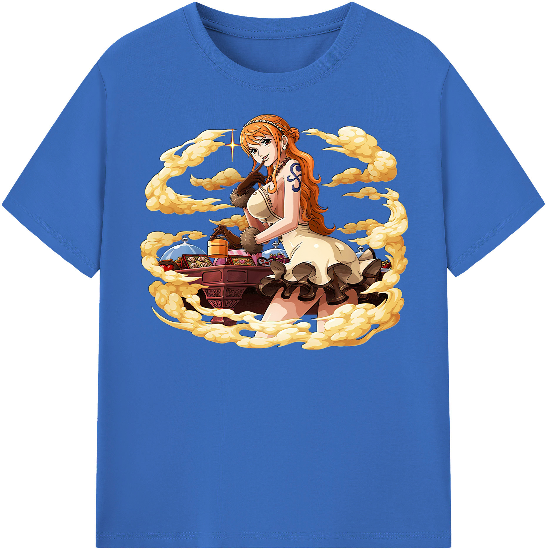 ワンピース ナミ ONE PIECE Nami 綿100％半袖Tシャツ（フロントプリント）
