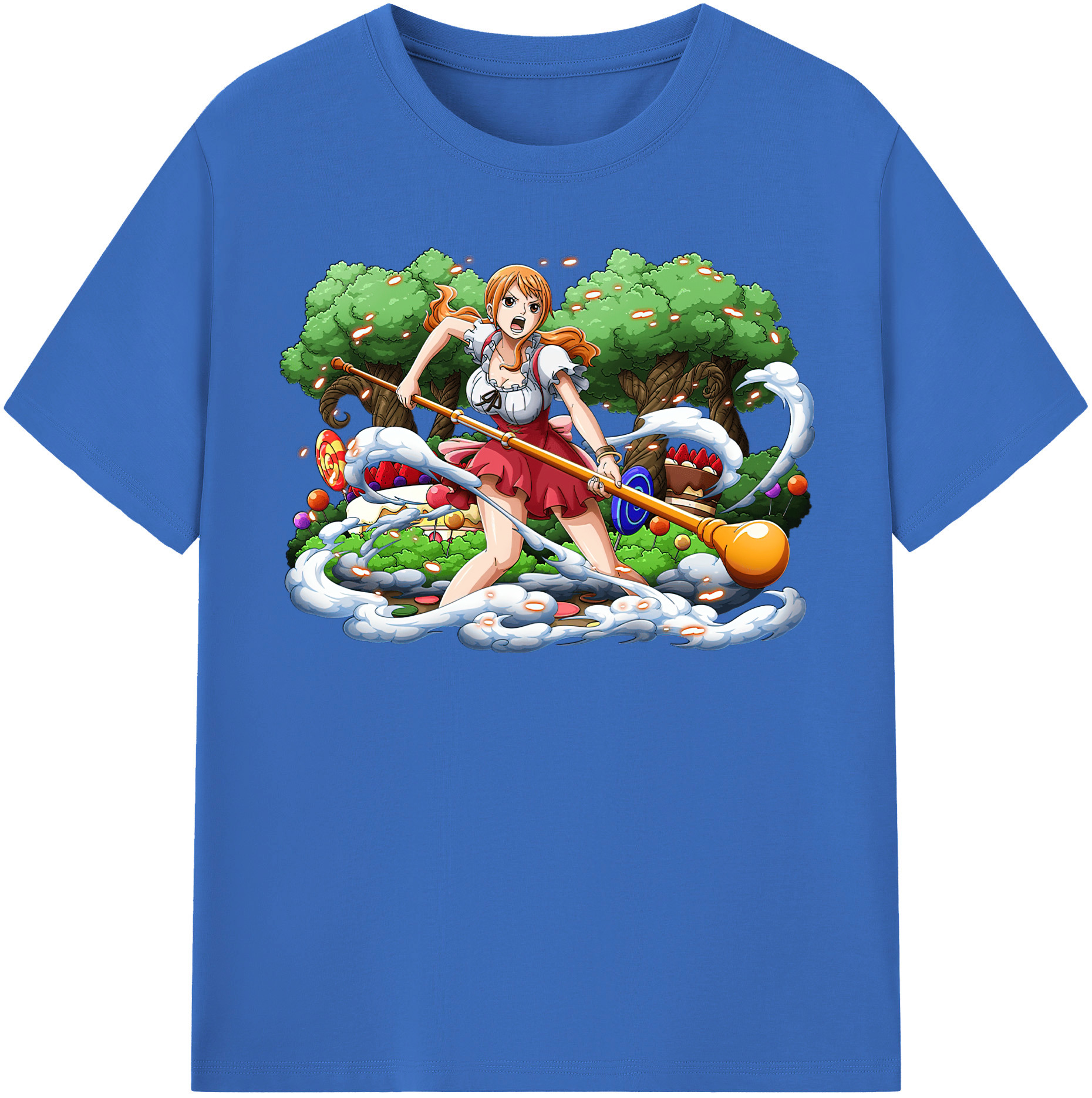 ワンピース ナミ ONE PIECE Nami 綿100％半袖Tシャツ（フロントプリント）