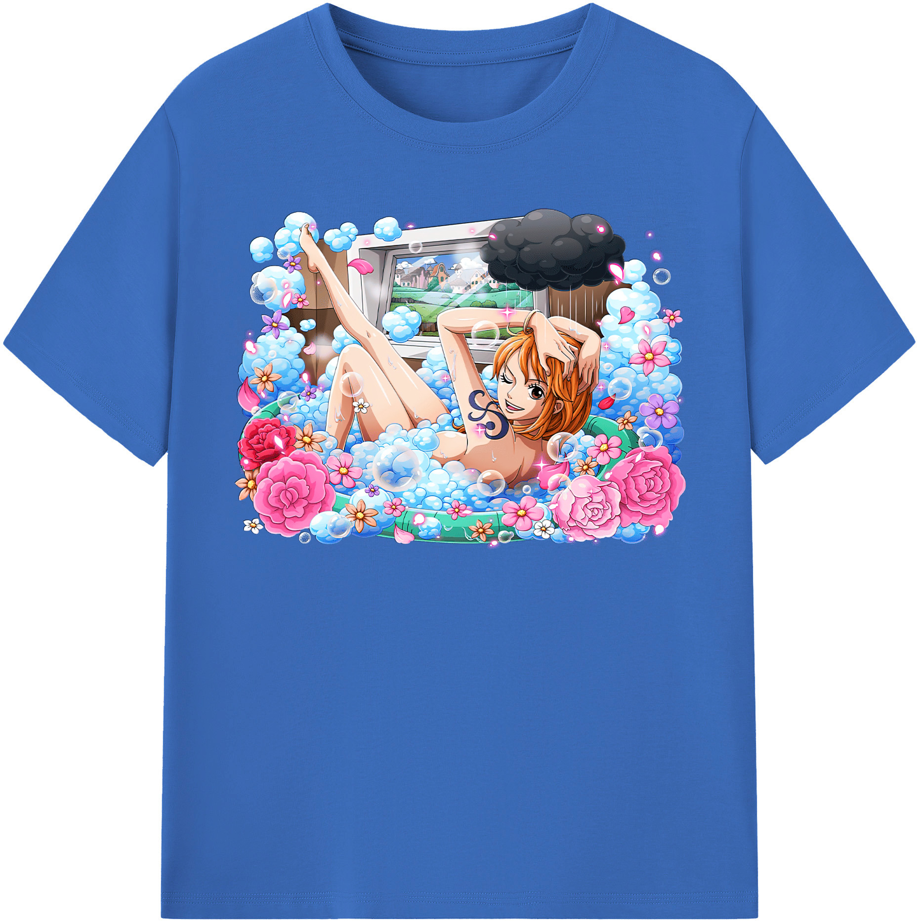 ワンピース ナミ ONE PIECE Nami 綿100％半袖Tシャツ（フロントプリント）