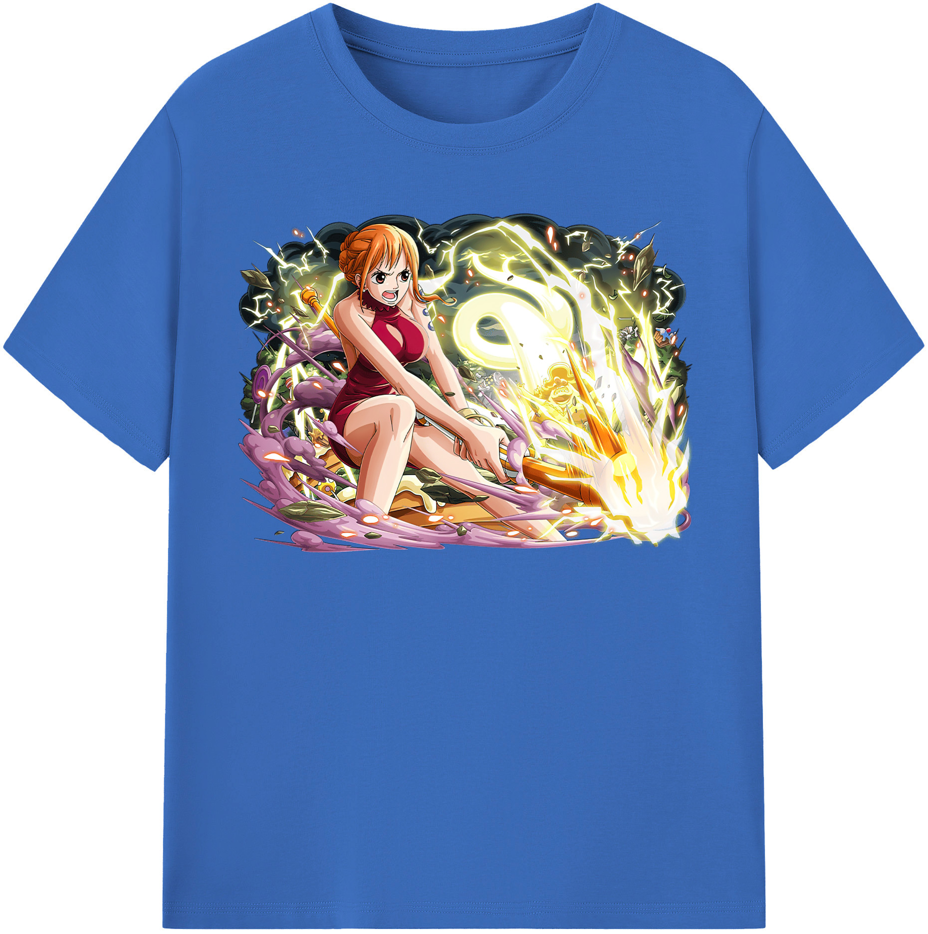 ワンピース ナミ ONE PIECE Nami 綿100％半袖Tシャツ（フロントプリント）