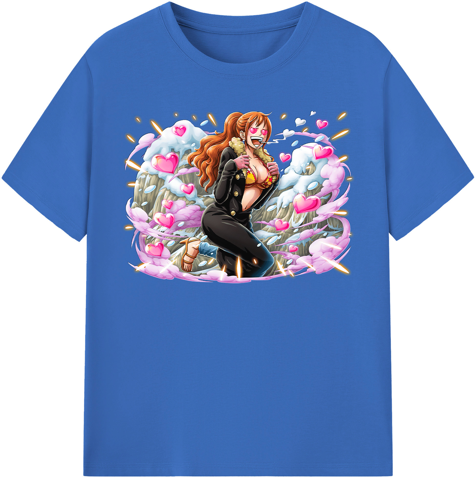 ワンピース ナミ ONE PIECE Nami 綿100％半袖Tシャツ（フロントプリント）