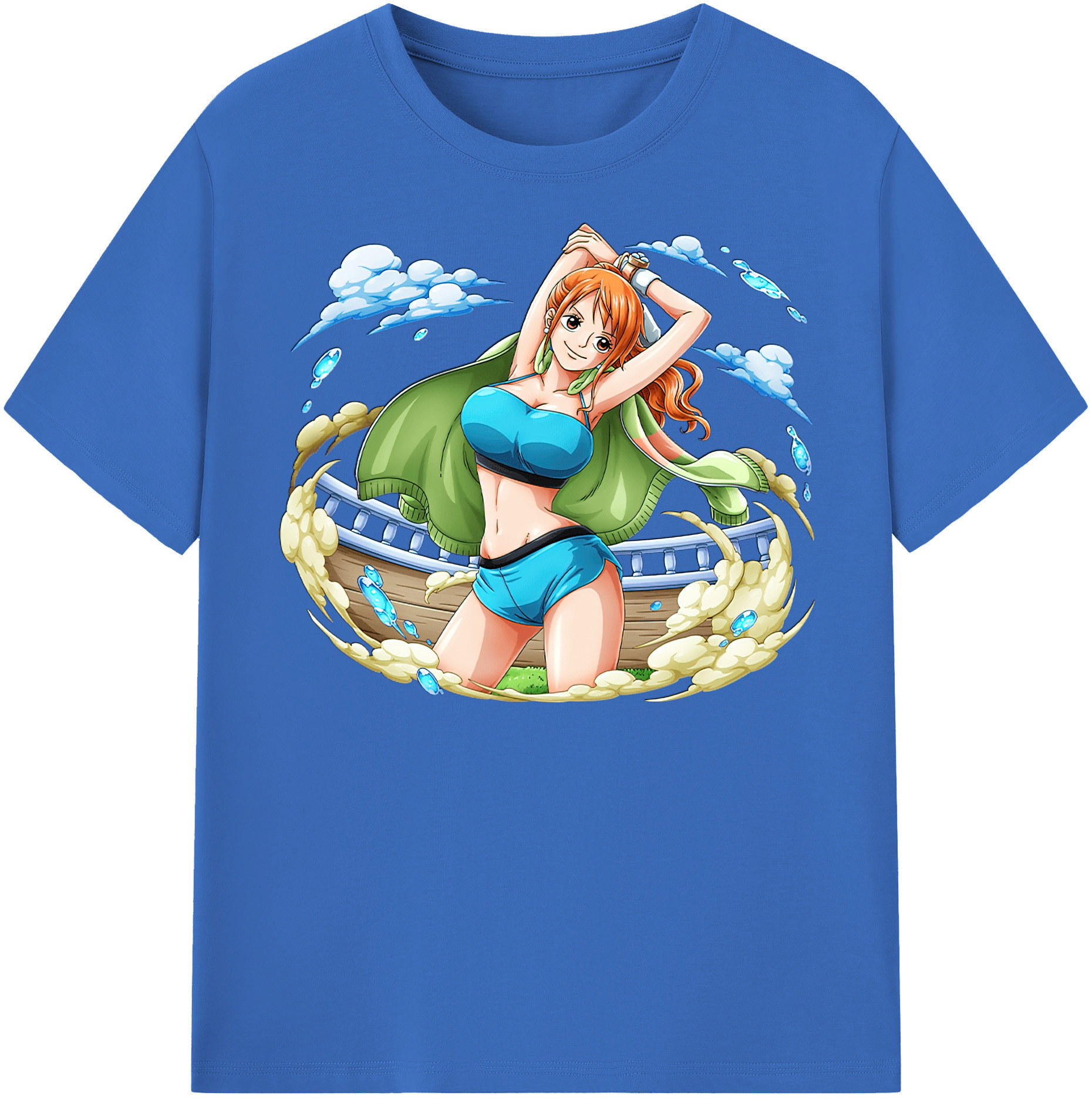 ワンピース ナミ ONE PIECE Nami 綿100％半袖Tシャツ（フロントプリント）