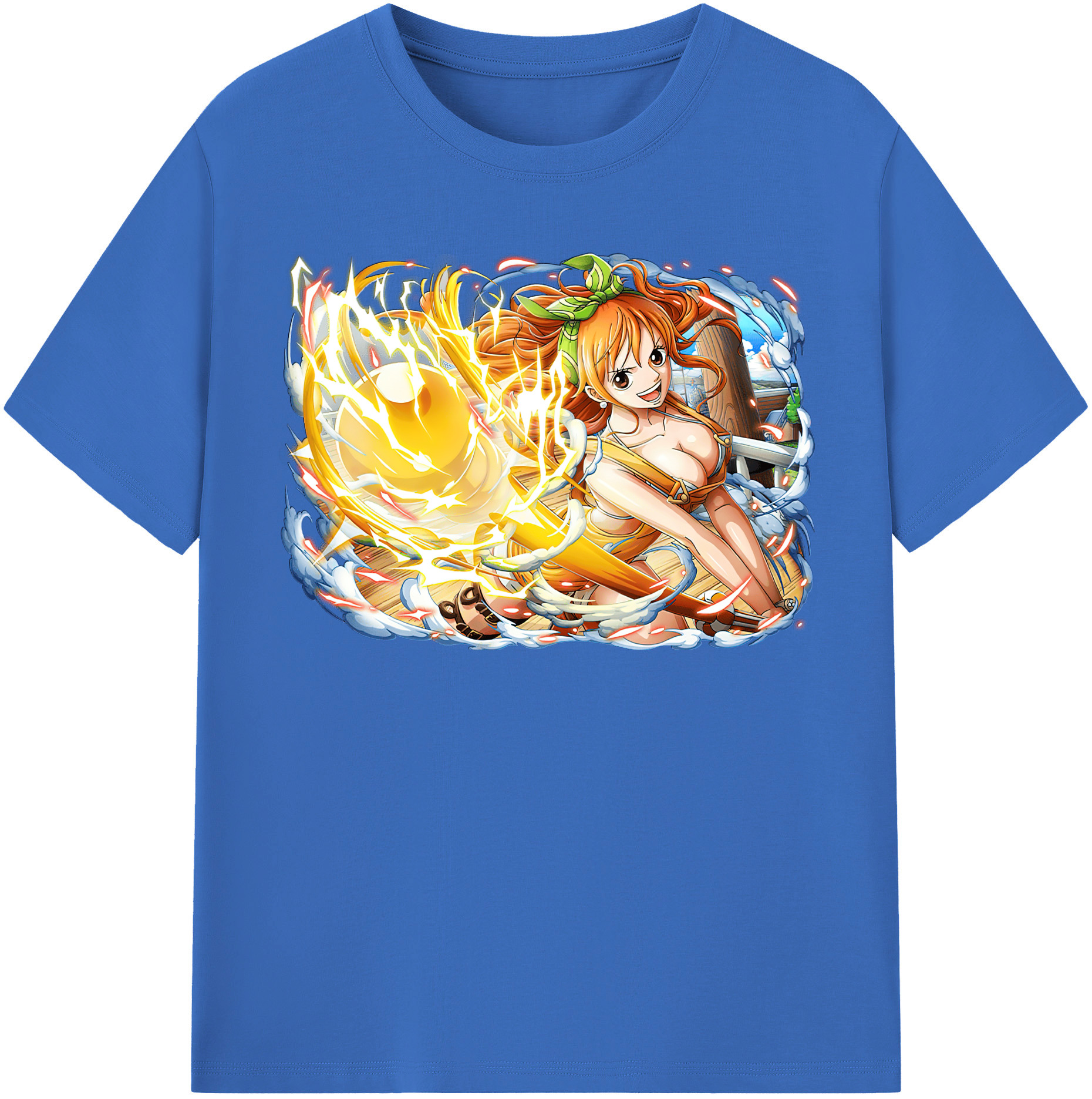 ワンピース ナミ ONE PIECE Nami 綿100％半袖Tシャツ（フロントプリント）
