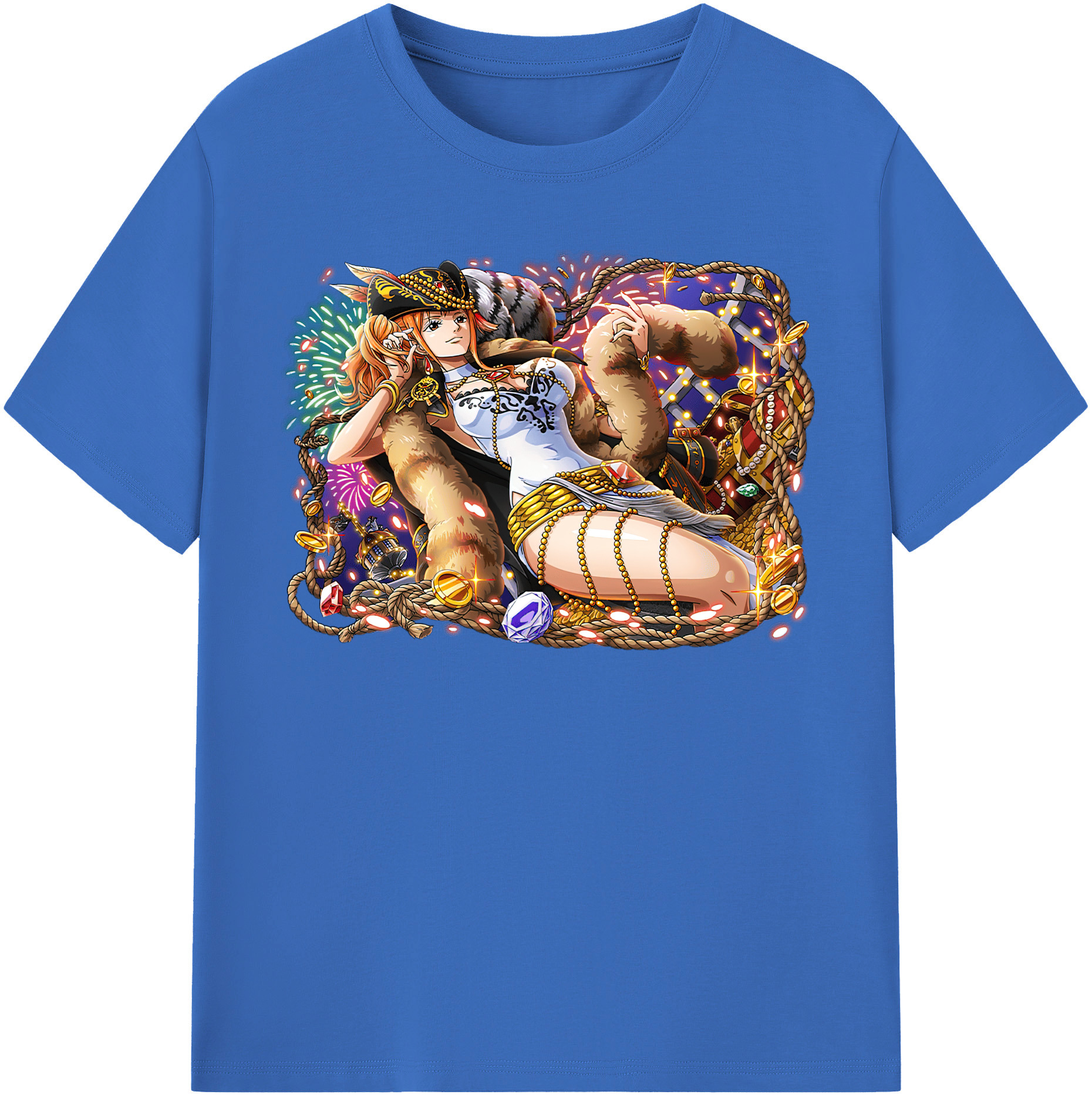 ワンピース ナミ ONE PIECE Nami 綿100％半袖Tシャツ（フロントプリント）