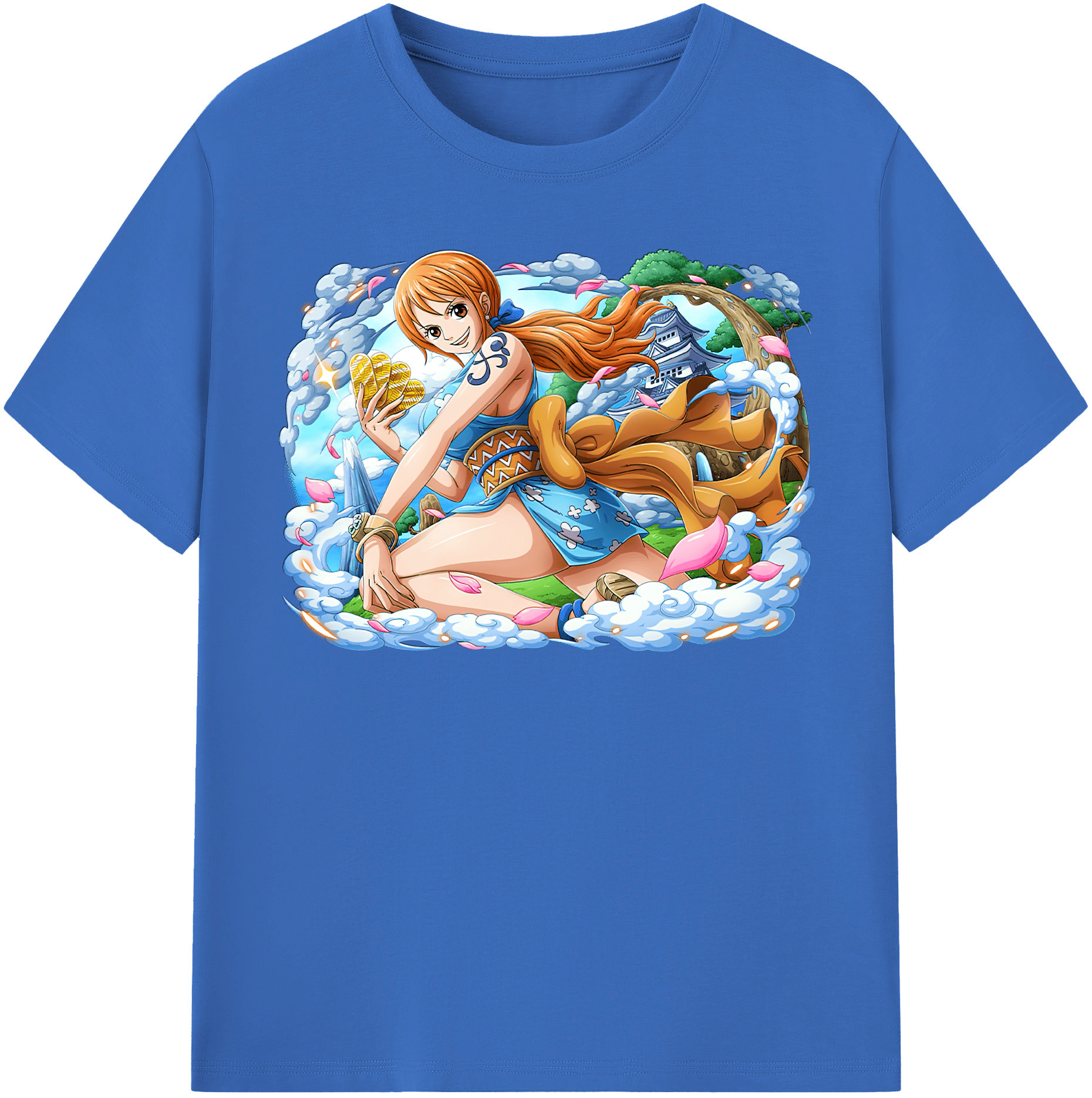 ワンピース ナミ ONE PIECE Nami 綿100％半袖Tシャツ（フロントプリント）