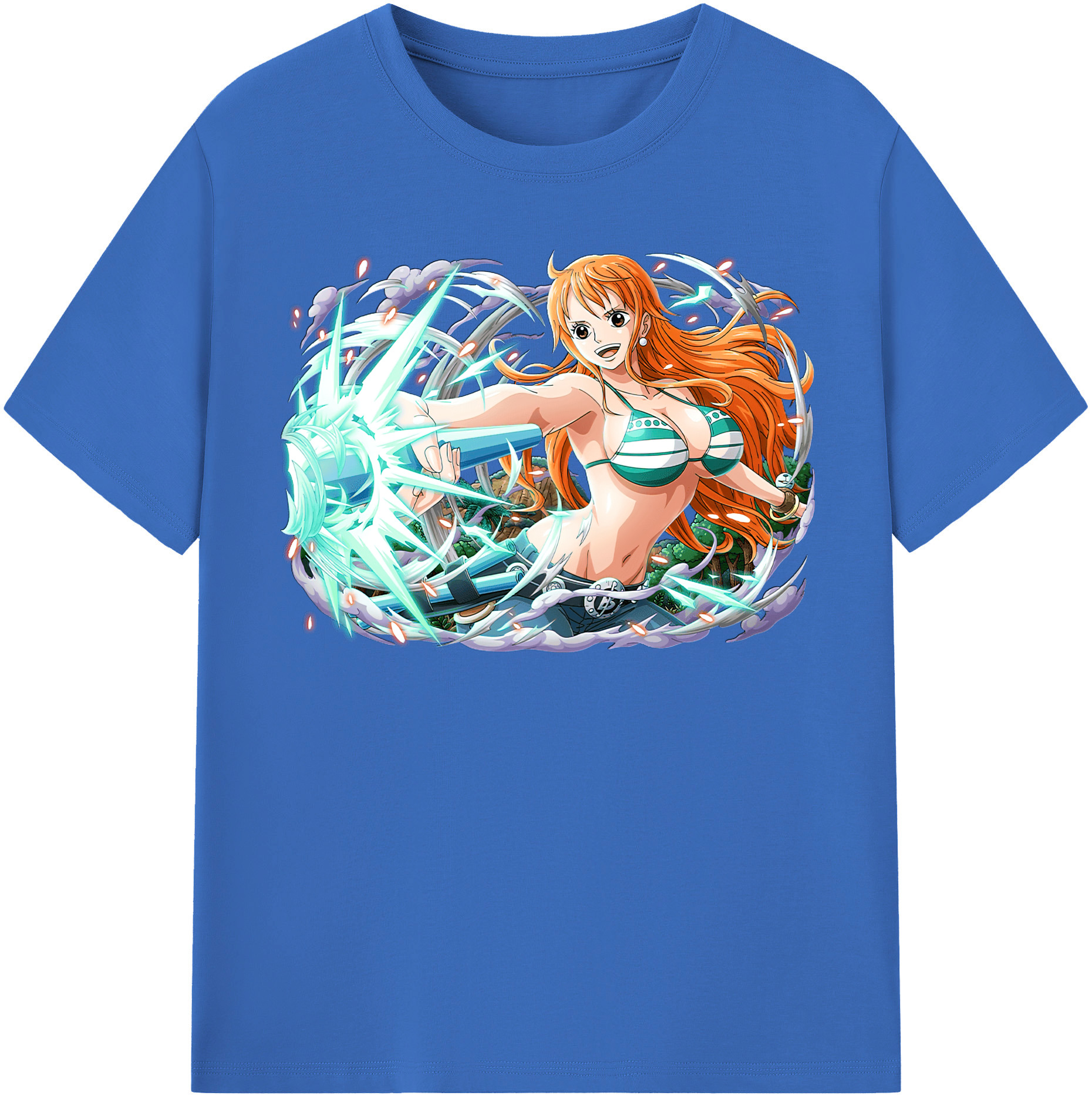 ワンピース ナミ ONE PIECE Nami 綿100％半袖Tシャツ（フロントプリント）
