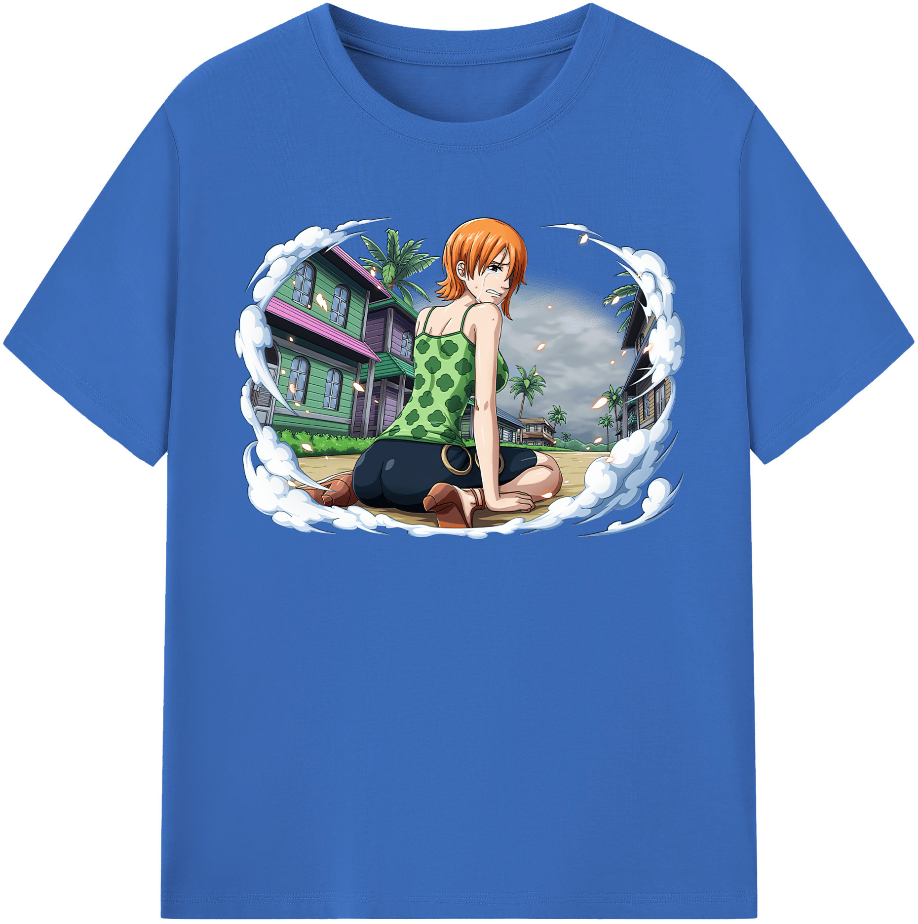 ワンピース ナミ ONE PIECE Nami 綿100％半袖Tシャツ（フロントプリント）