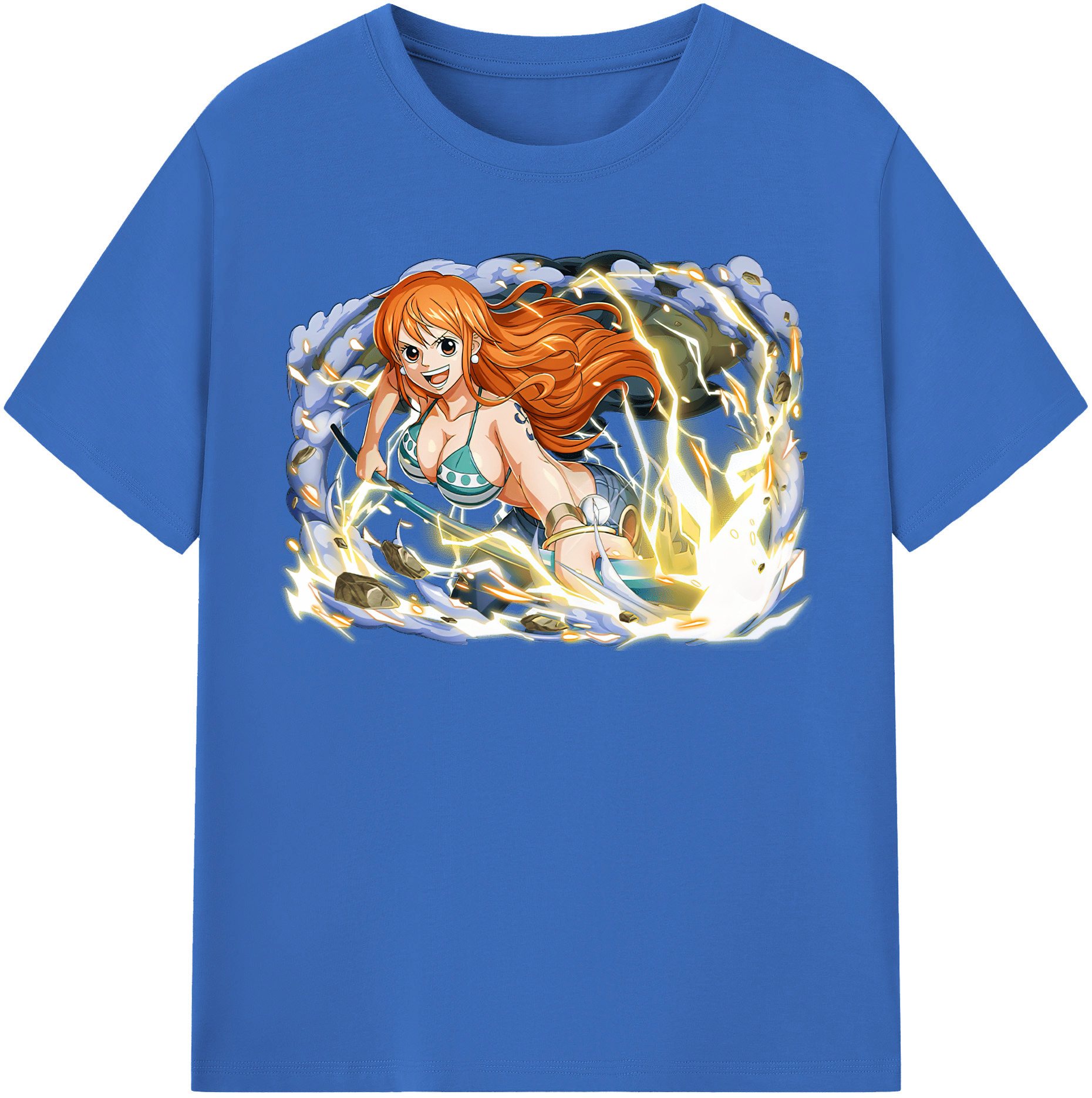 ワンピース ナミ ONE PIECE Nami 綿100％半袖Tシャツ（フロントプリント）