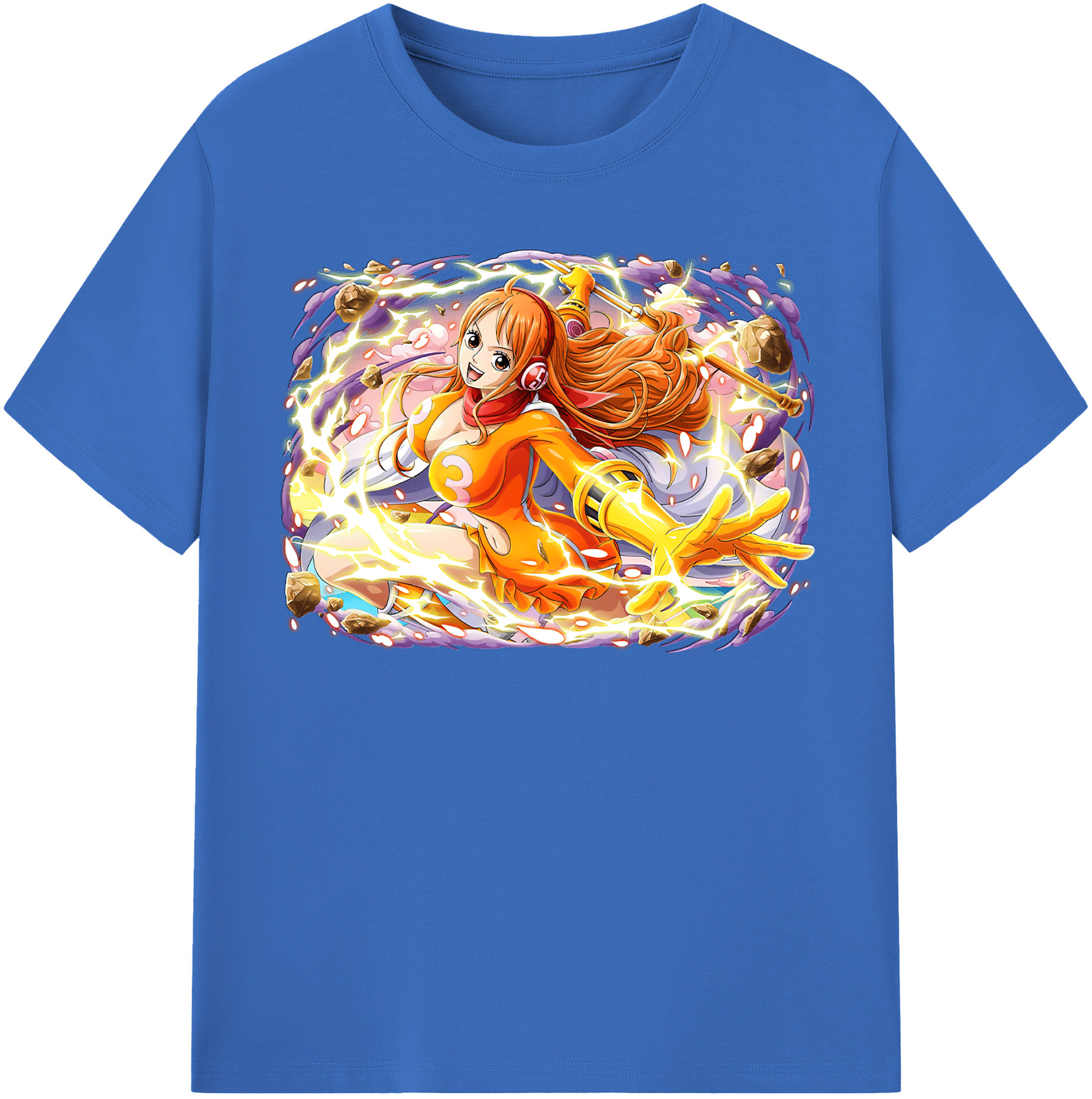ワンピース ナミ ONE PIECE Nami 綿100％半袖Tシャツ（フロントプリント）
