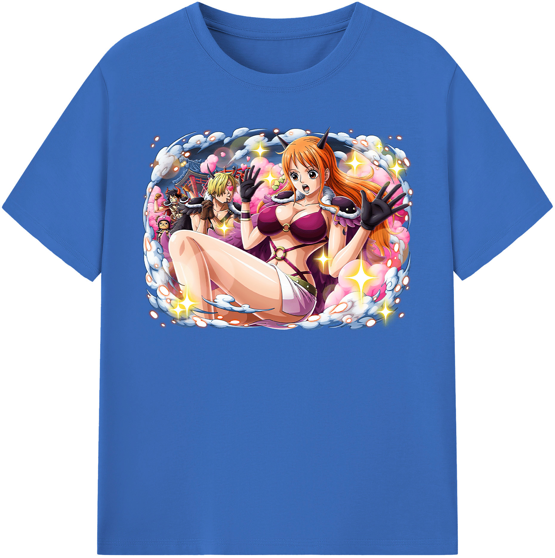 ワンピース ナミ ONE PIECE Nami 綿100％半袖Tシャツ（フロントプリント）