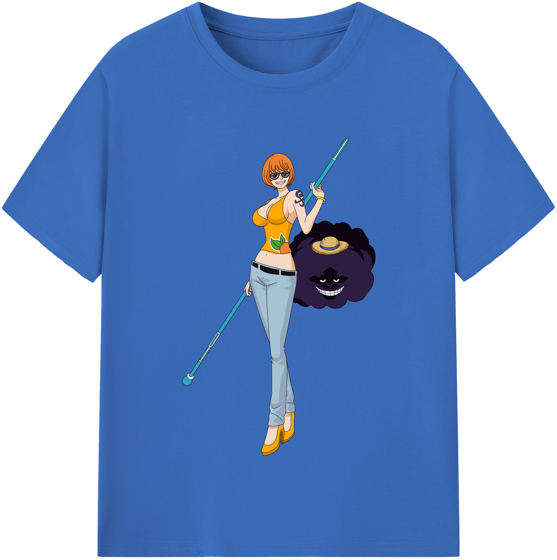 ワンピース ナミ ONE PIECE Nami 綿100％半袖Tシャツ（フロントプリント）