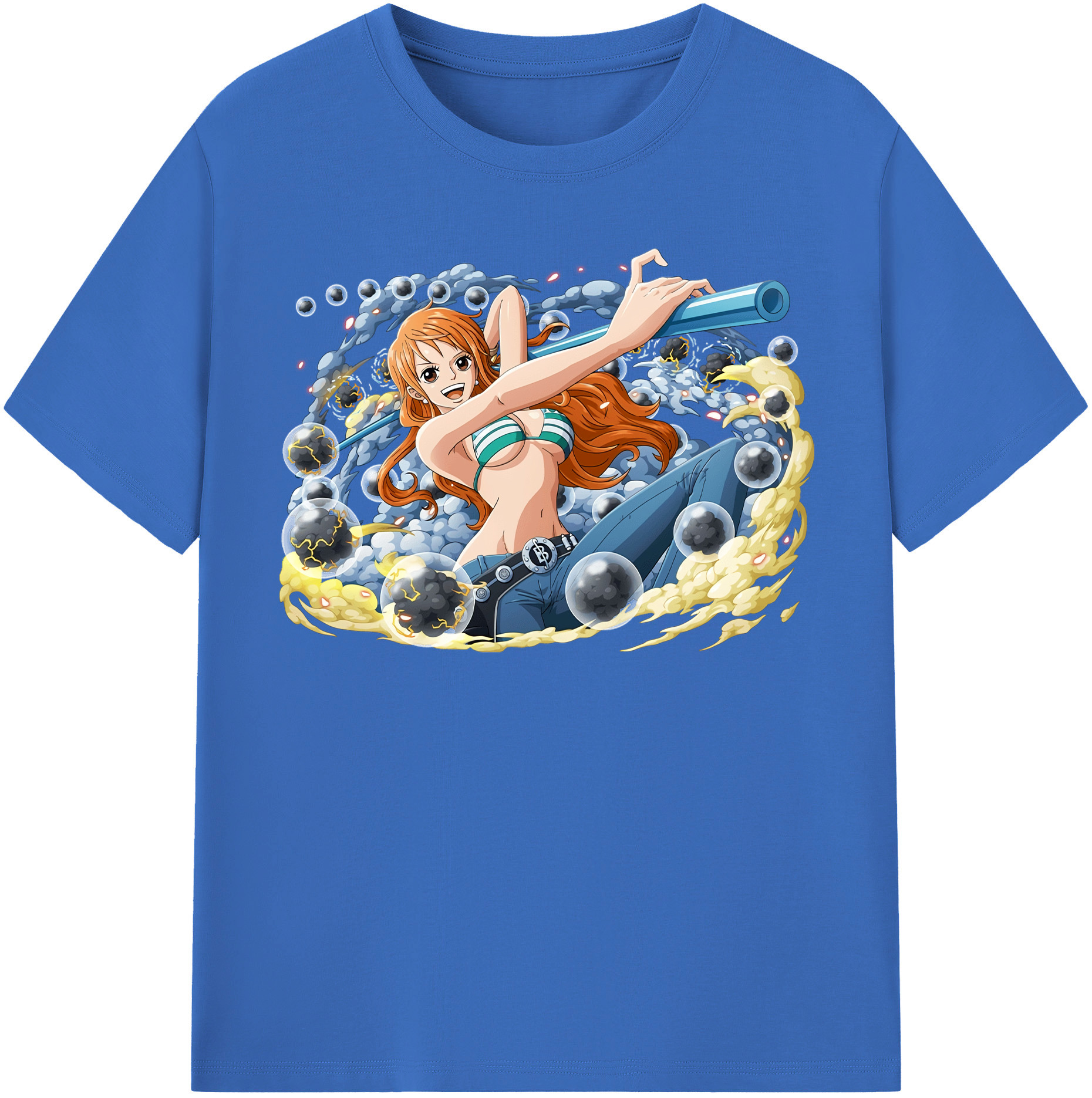 ワンピース ナミ ONE PIECE Nami 綿100％半袖Tシャツ（フロントプリント）