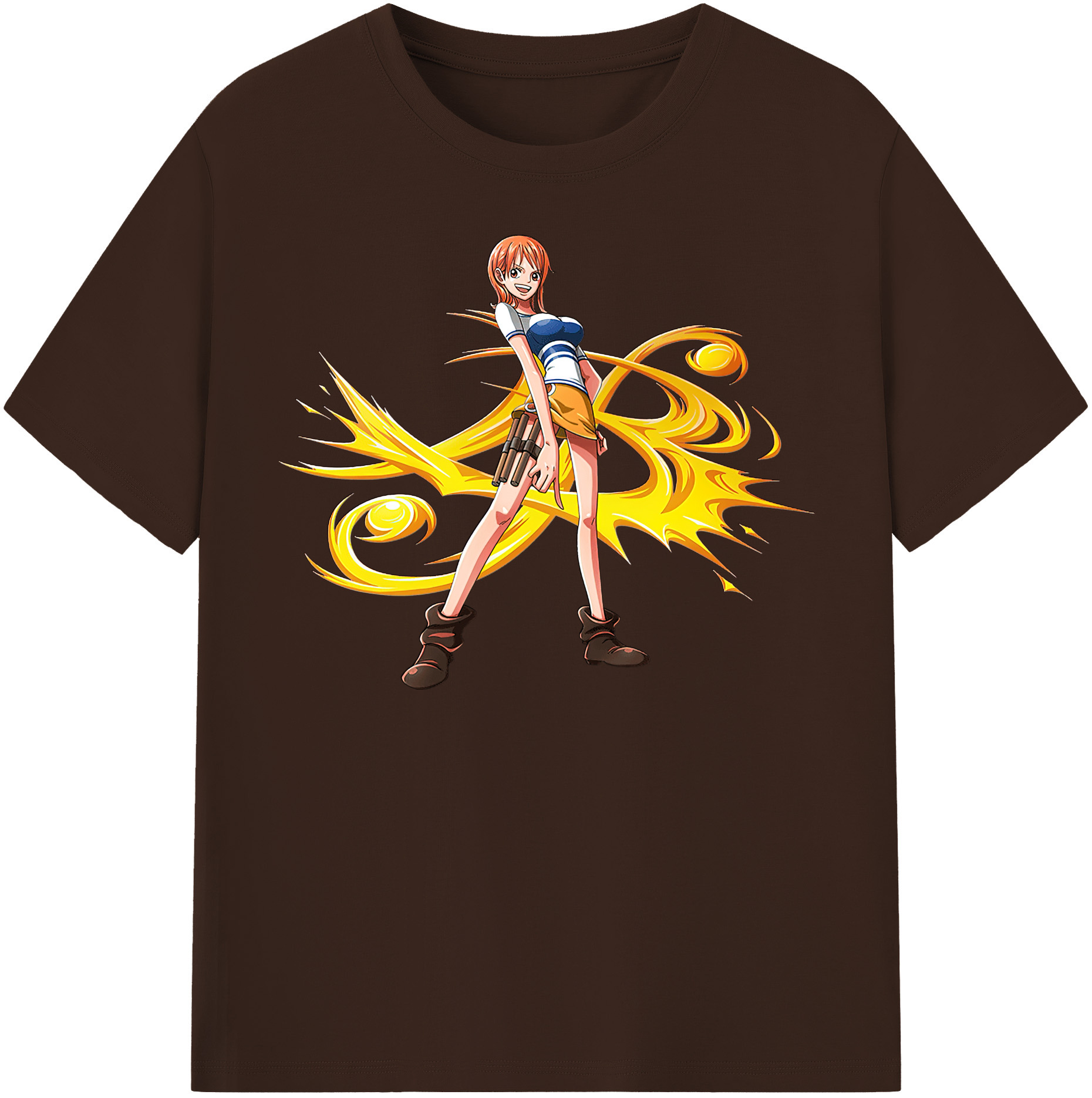 ワンピース ナミ ONE PIECE Nami 綿100％半袖Tシャツ（フロントプリント）