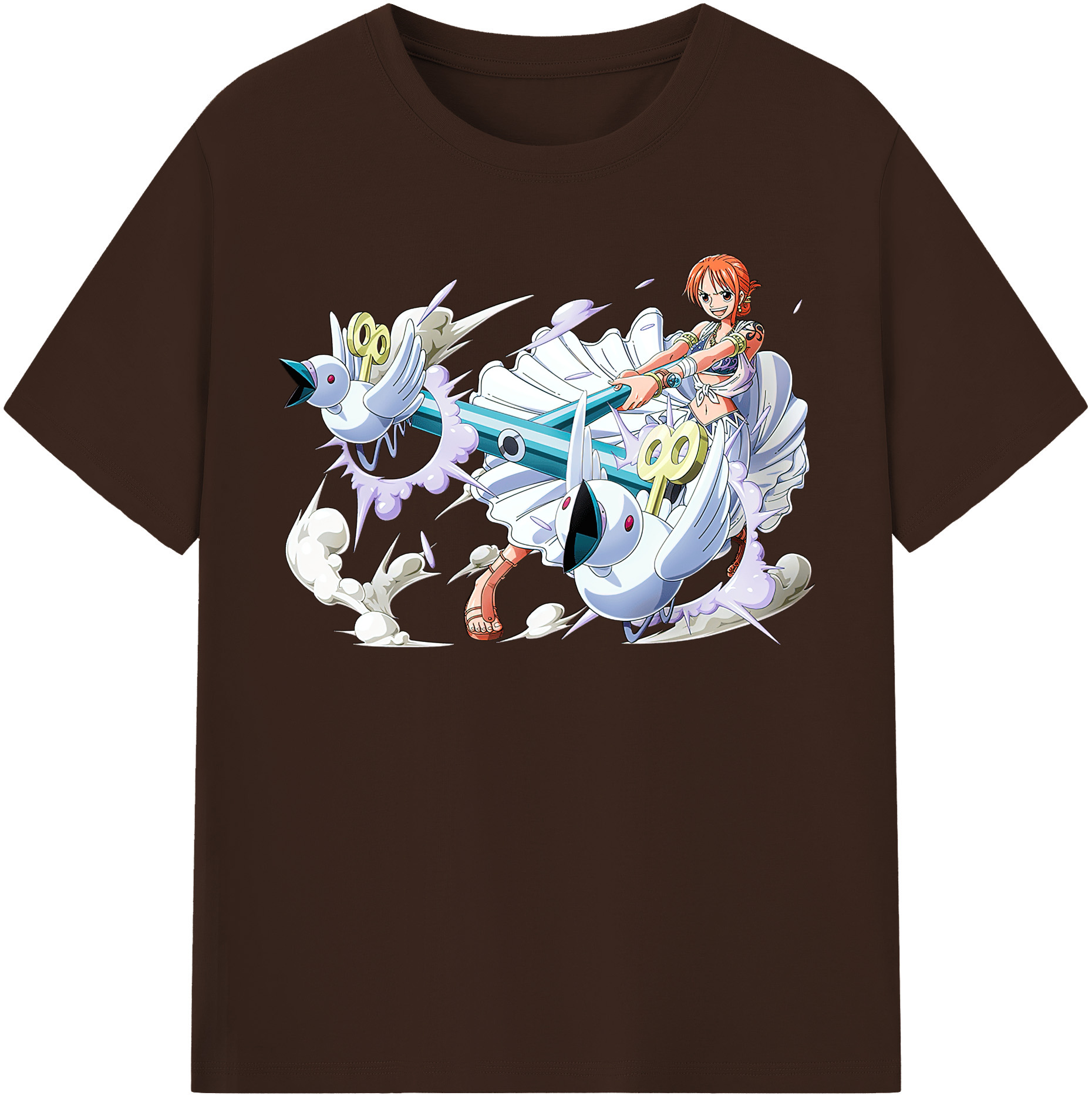 ワンピース ナミ ONE PIECE Nami 綿100％半袖Tシャツ（フロントプリント）