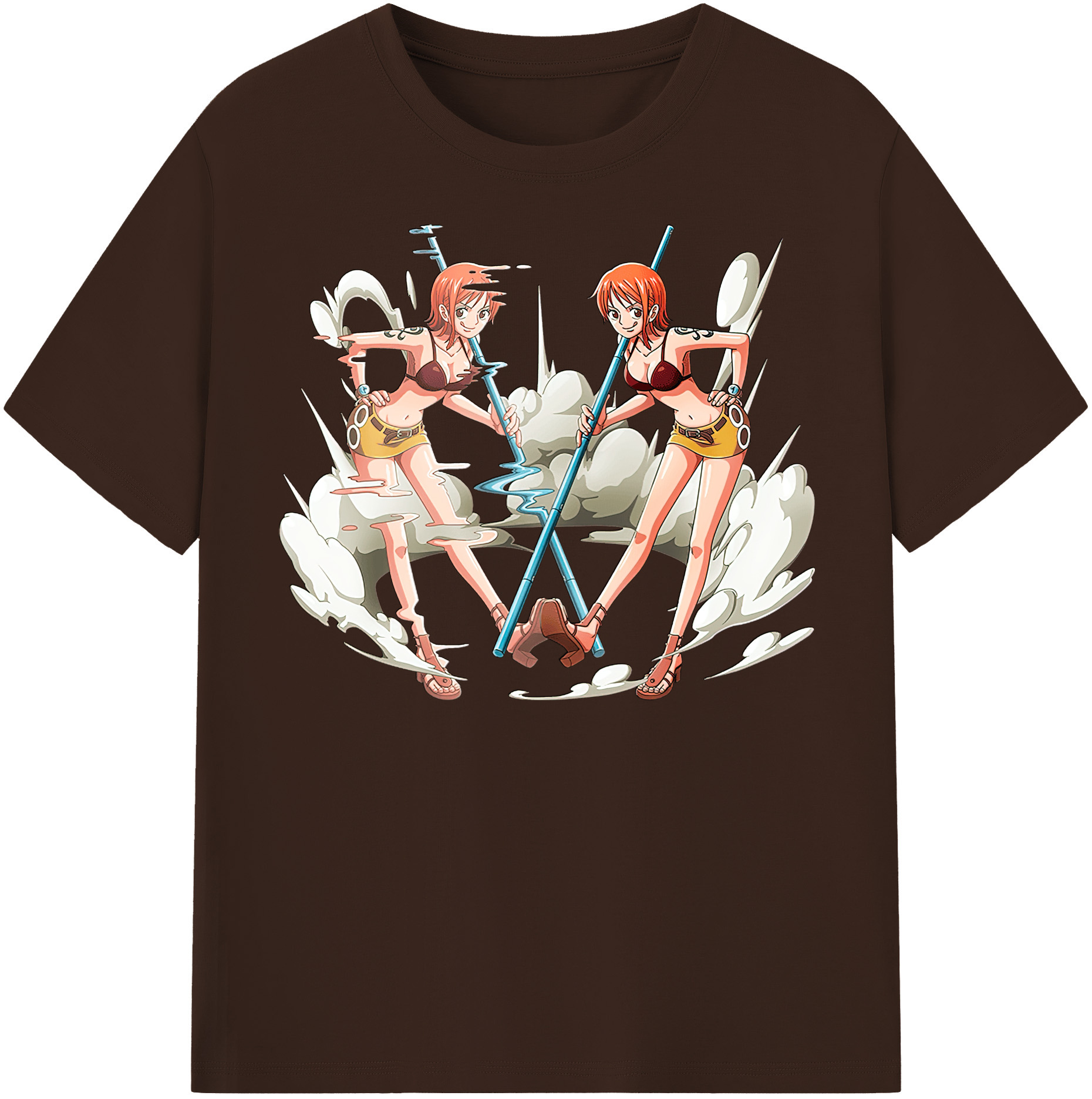 ワンピース ナミ ONE PIECE Nami 綿100％半袖Tシャツ（フロントプリント）