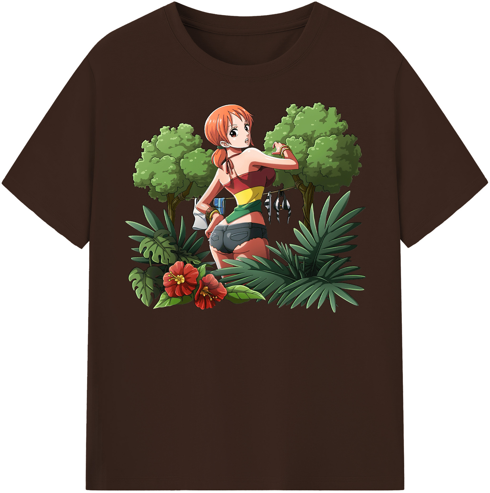 ワンピース ナミ ONE PIECE Nami 綿100％半袖Tシャツ（フロントプリント）