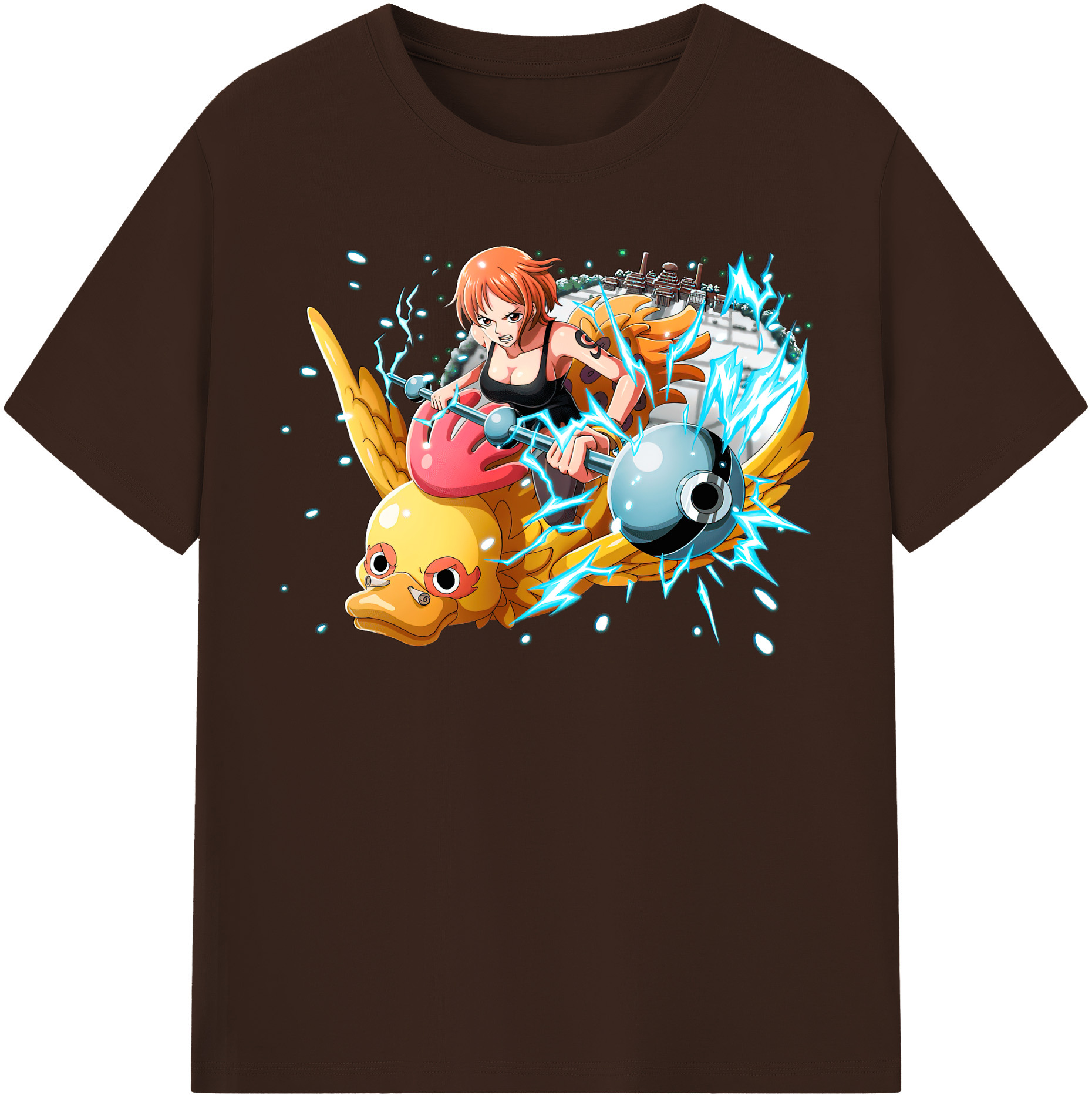 ワンピース ナミ ONE PIECE Nami 綿100％半袖Tシャツ（フロントプリント）