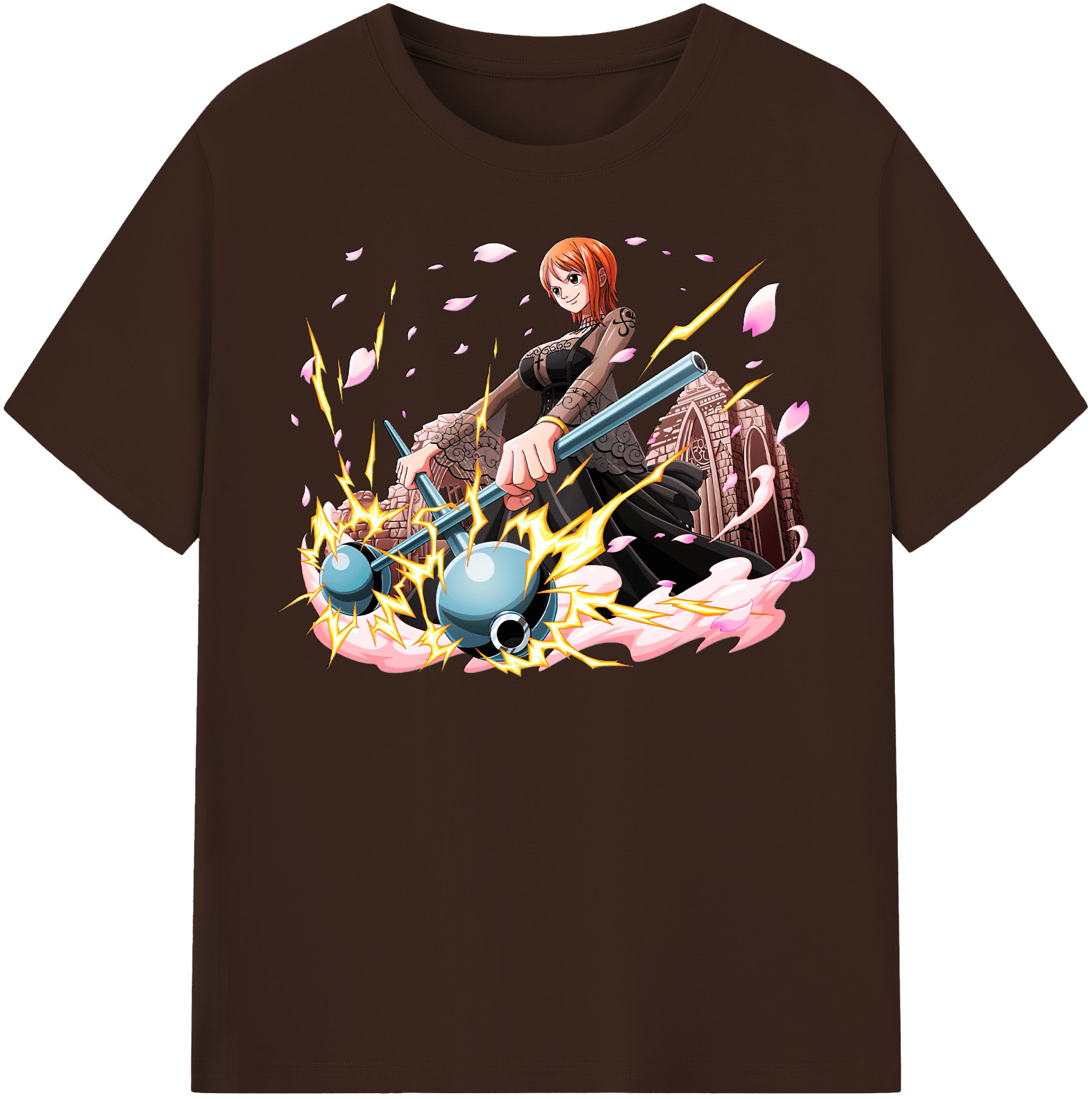 ワンピース ナミ ONE PIECE Nami 綿100％半袖Tシャツ（フロントプリント）