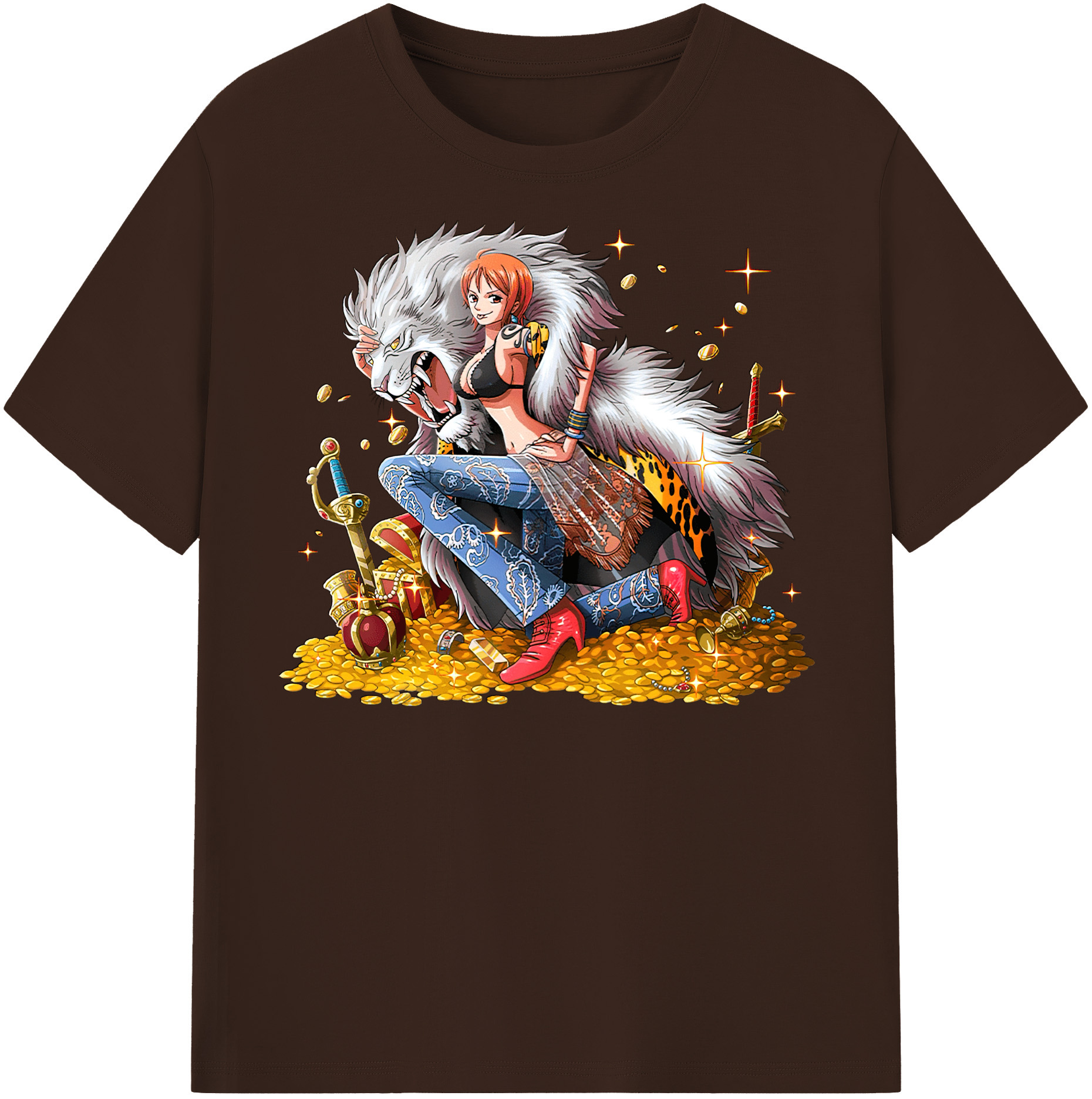 ワンピース ナミ ONE PIECE Nami 綿100％半袖Tシャツ（フロントプリント）