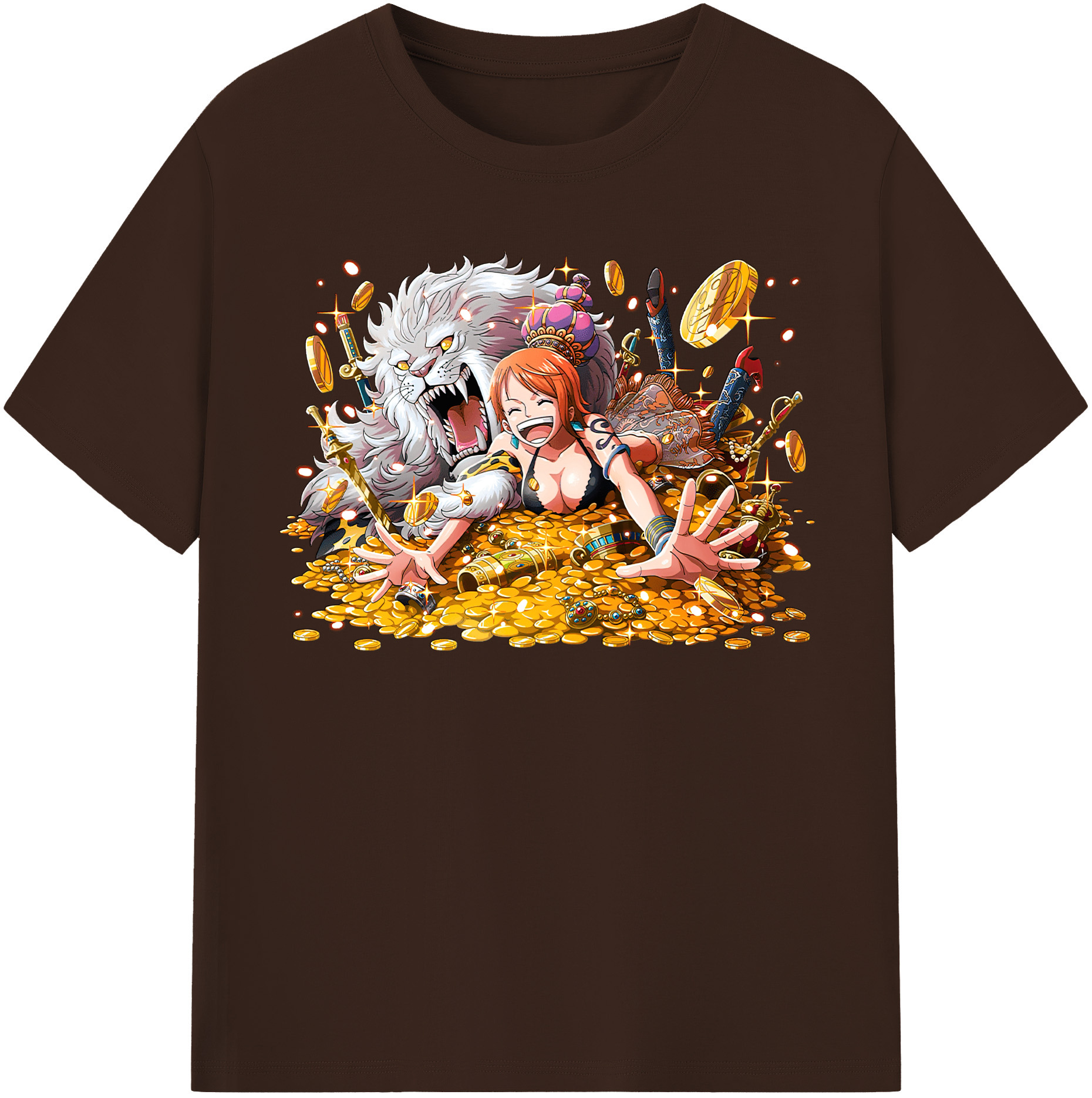ワンピース ナミ ONE PIECE Nami 綿100％半袖Tシャツ（フロントプリント）