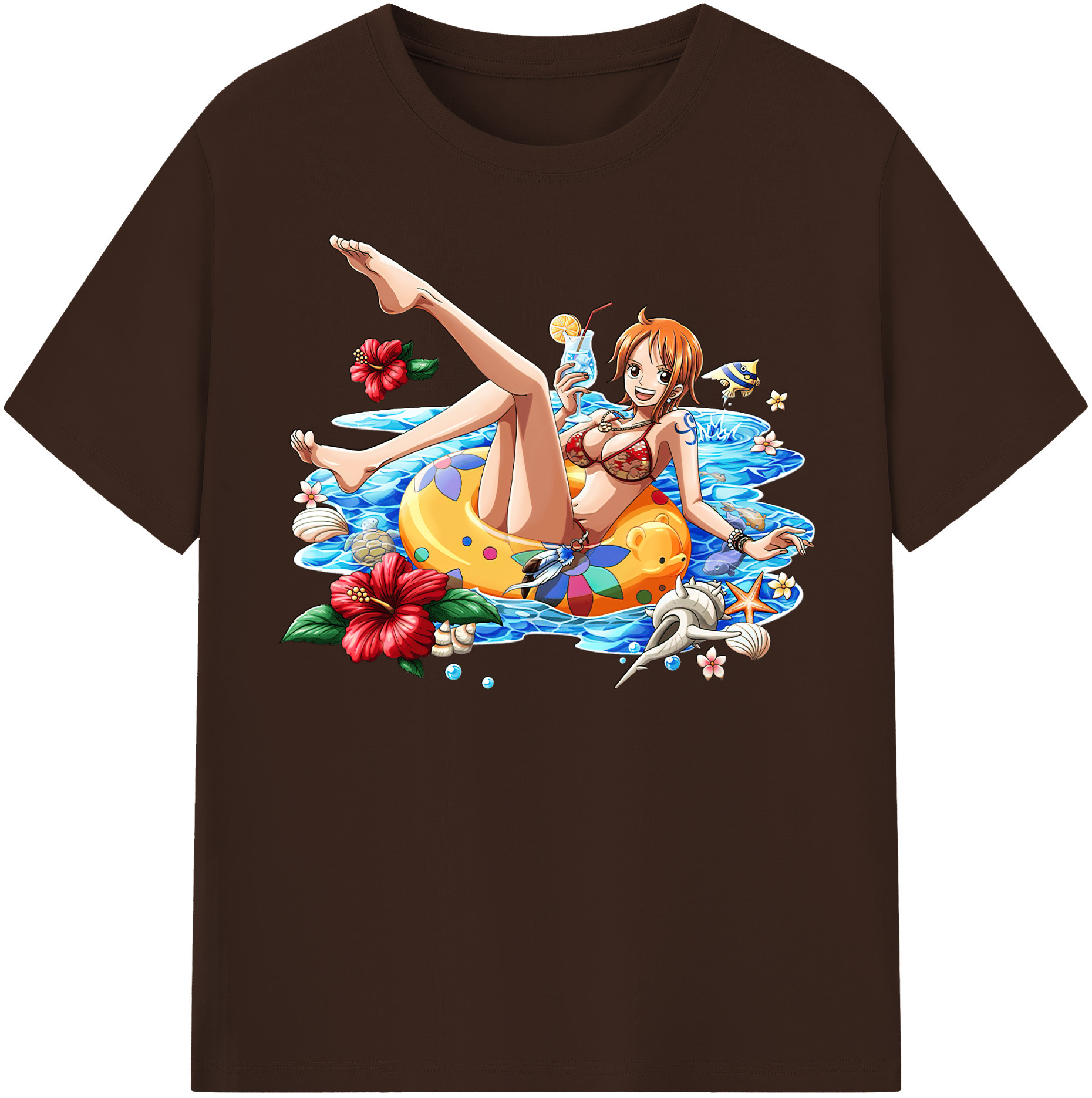 ワンピース ナミ ONE PIECE Nami 綿100％半袖Tシャツ（フロントプリント）