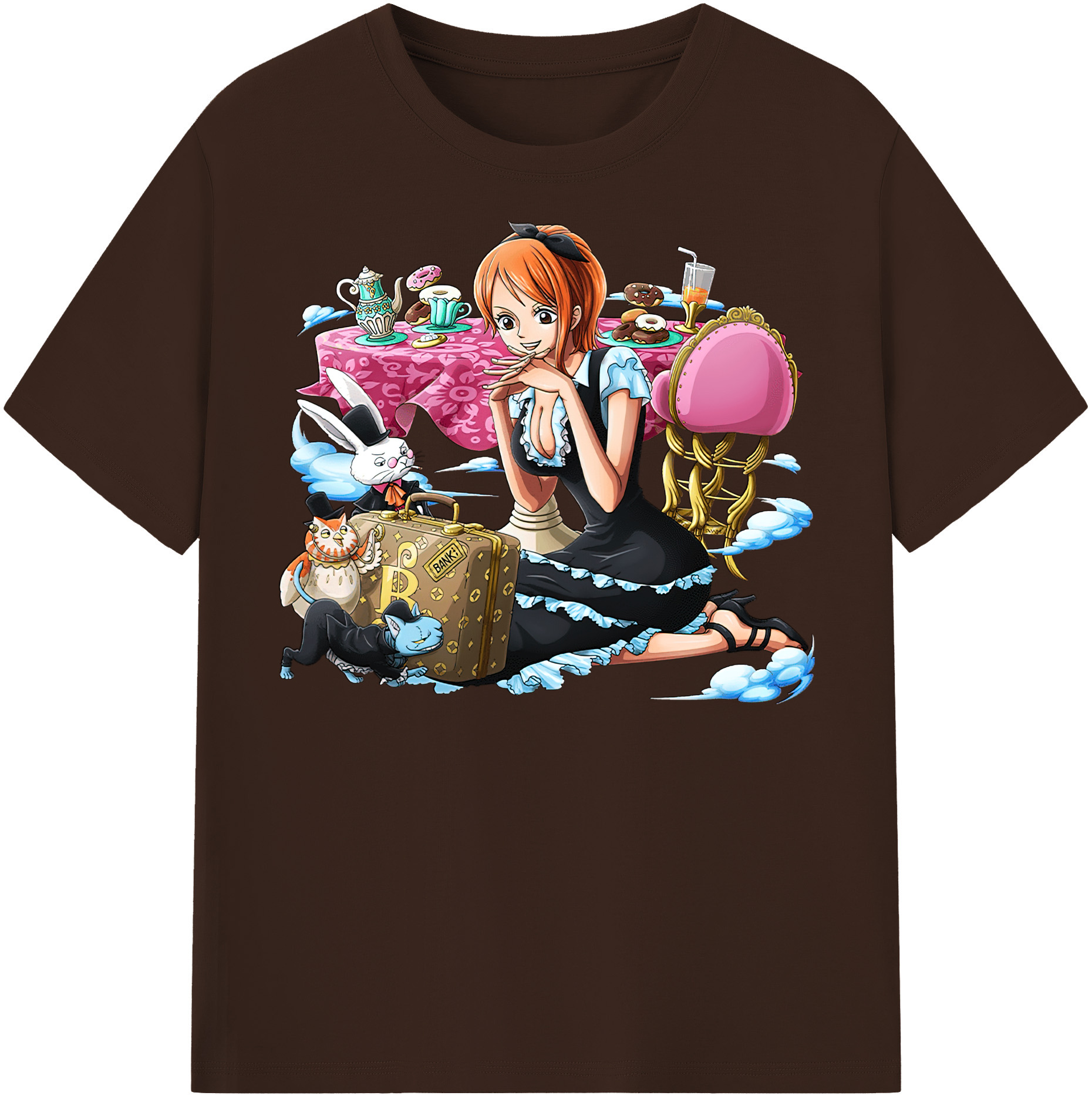 ワンピース ナミ ONE PIECE Nami 綿100％半袖Tシャツ（フロントプリント）
