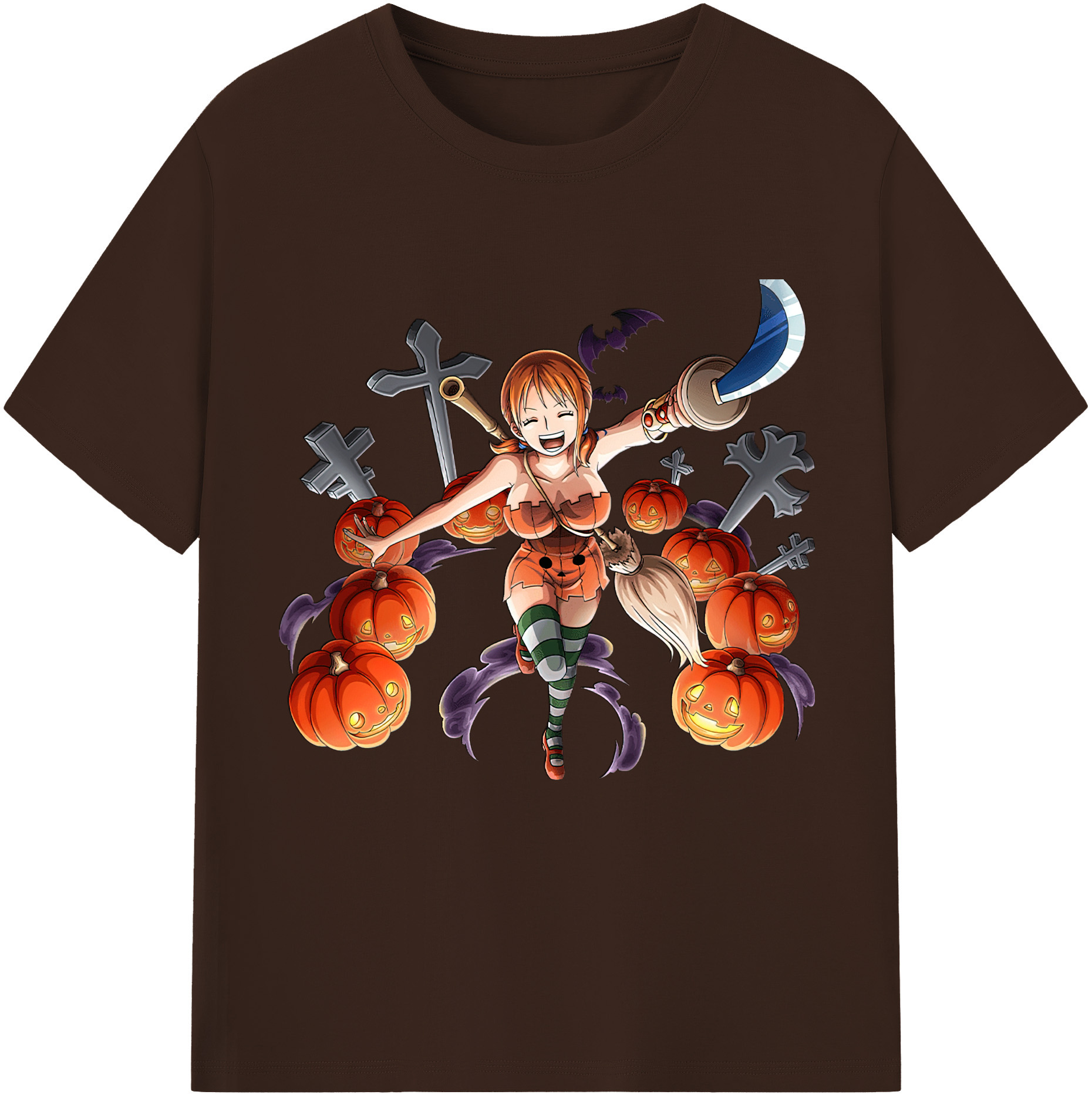 ワンピース ナミ ONE PIECE Nami 綿100％半袖Tシャツ（フロントプリント）
