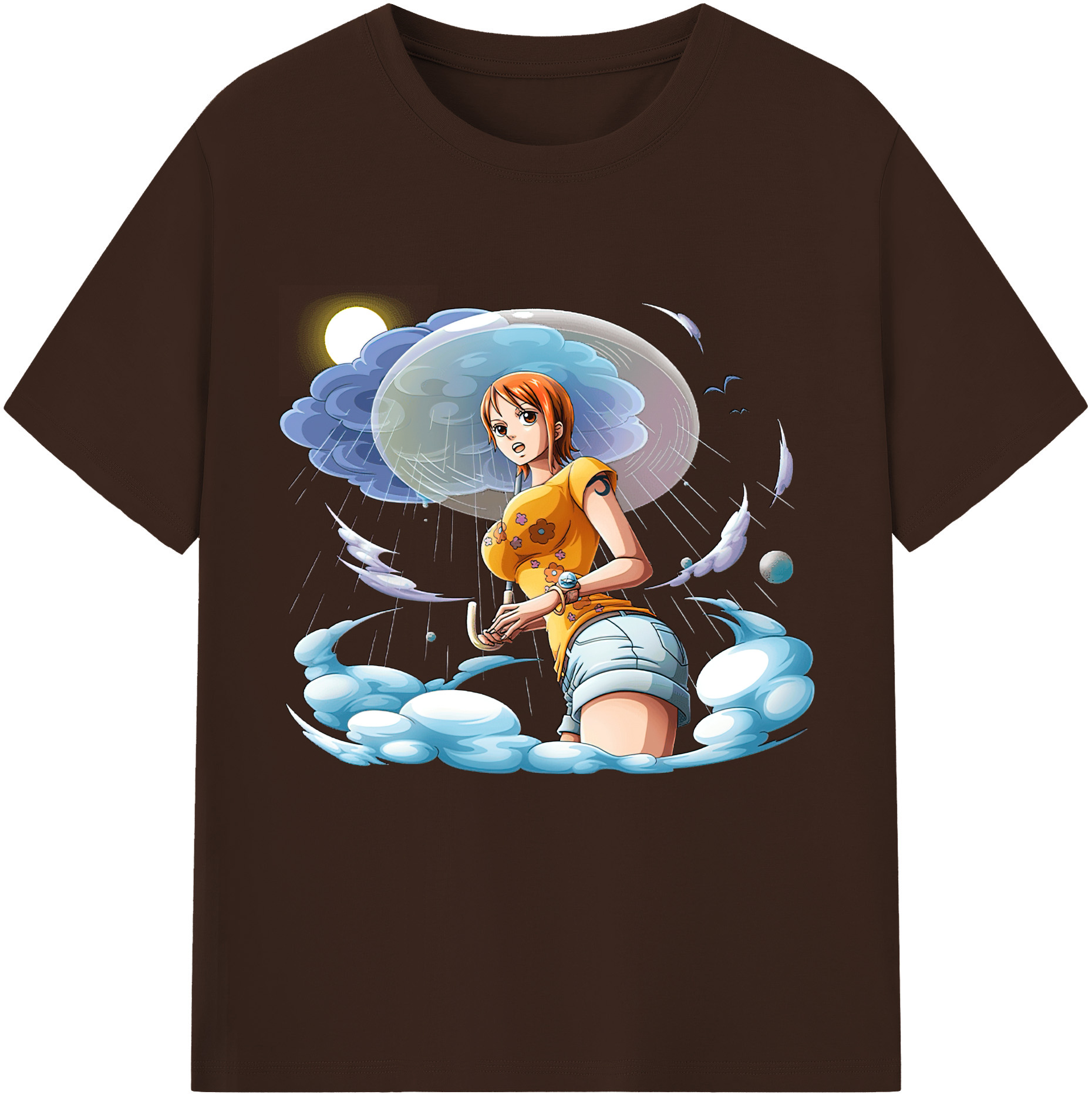 ワンピース ナミ ONE PIECE Nami 綿100％半袖Tシャツ（フロントプリント）