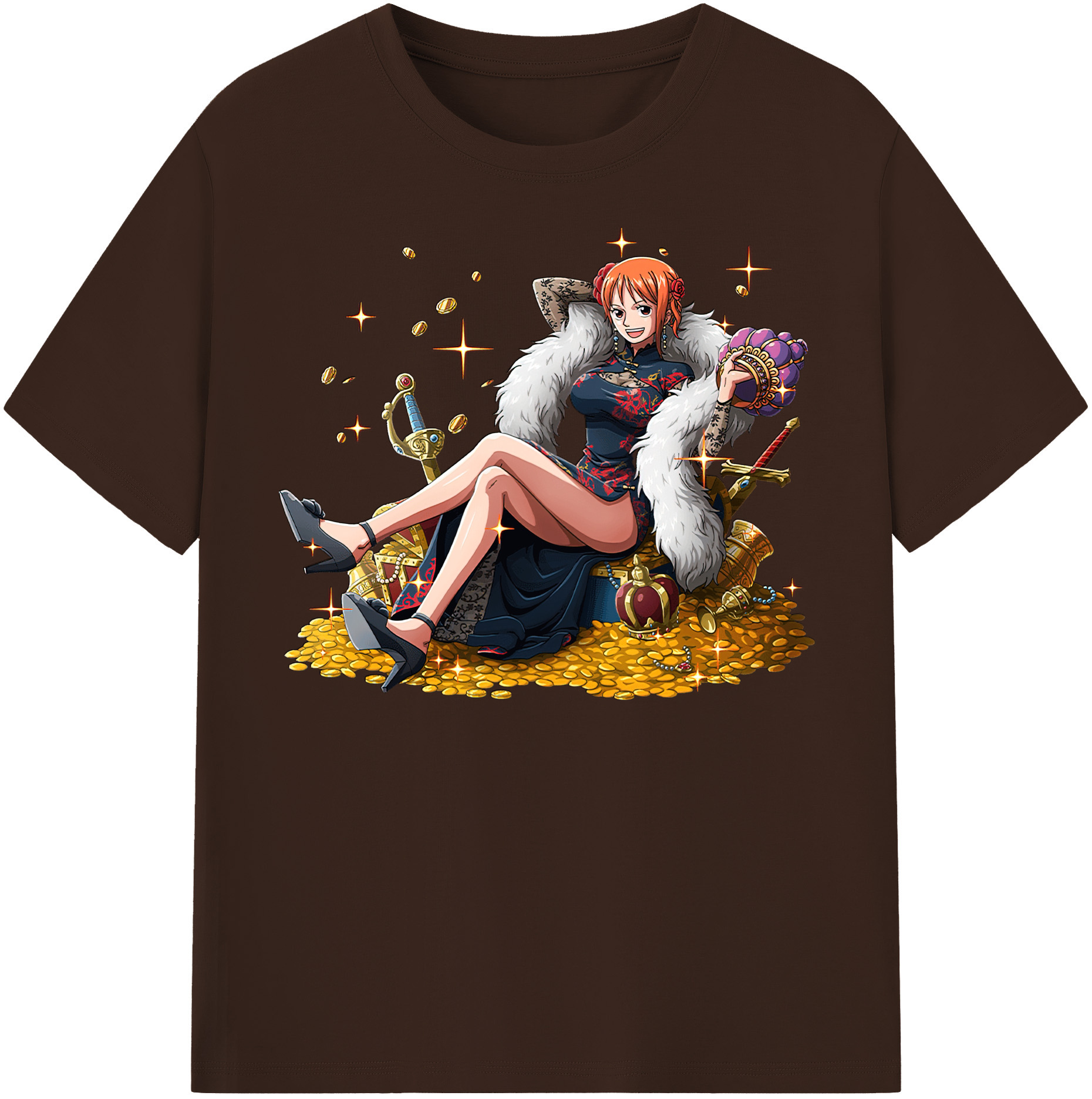 ワンピース ナミ ONE PIECE Nami 綿100％半袖Tシャツ（フロントプリント）