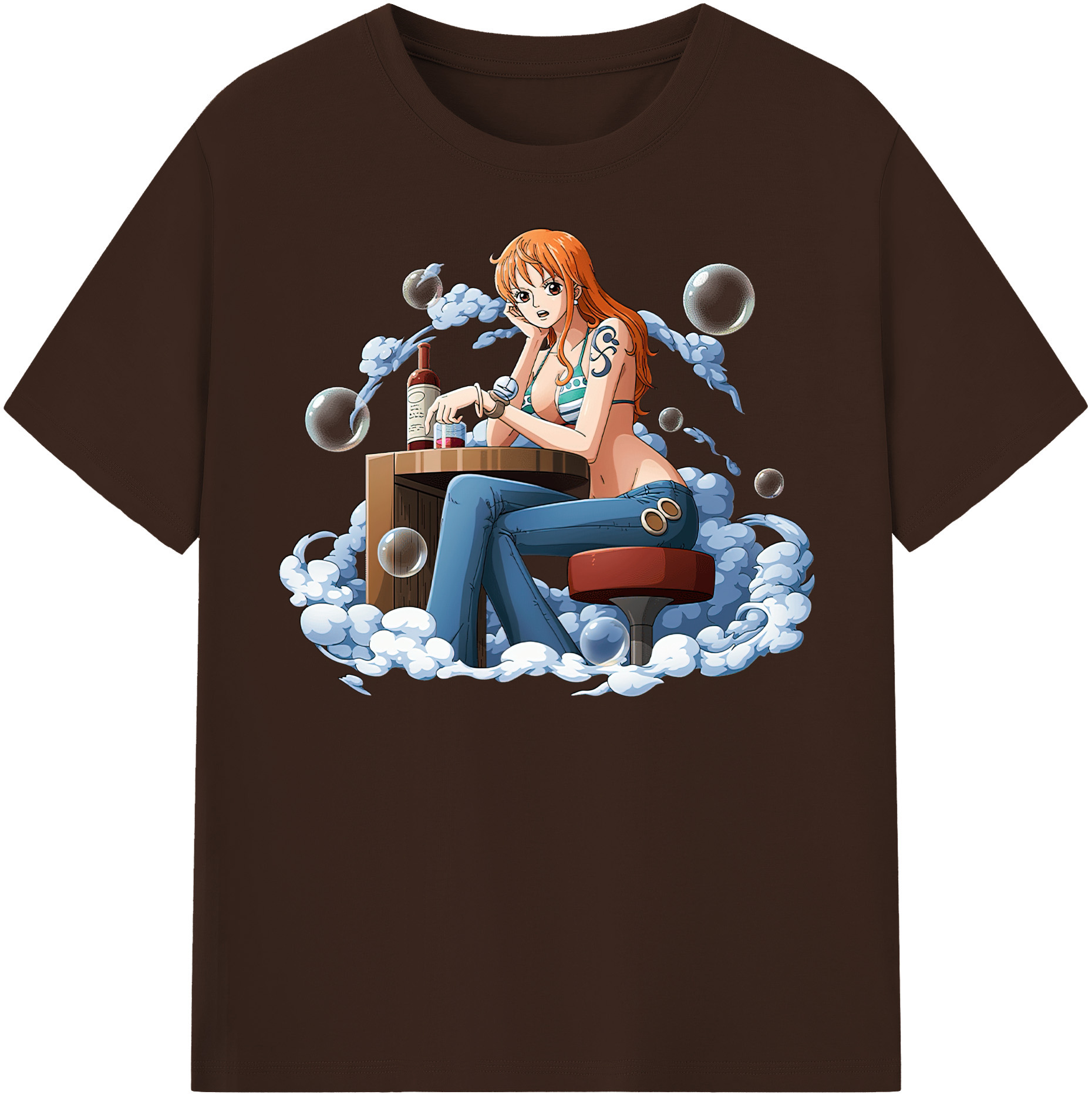 ワンピース ナミ ONE PIECE Nami 綿100％半袖Tシャツ（フロントプリント）